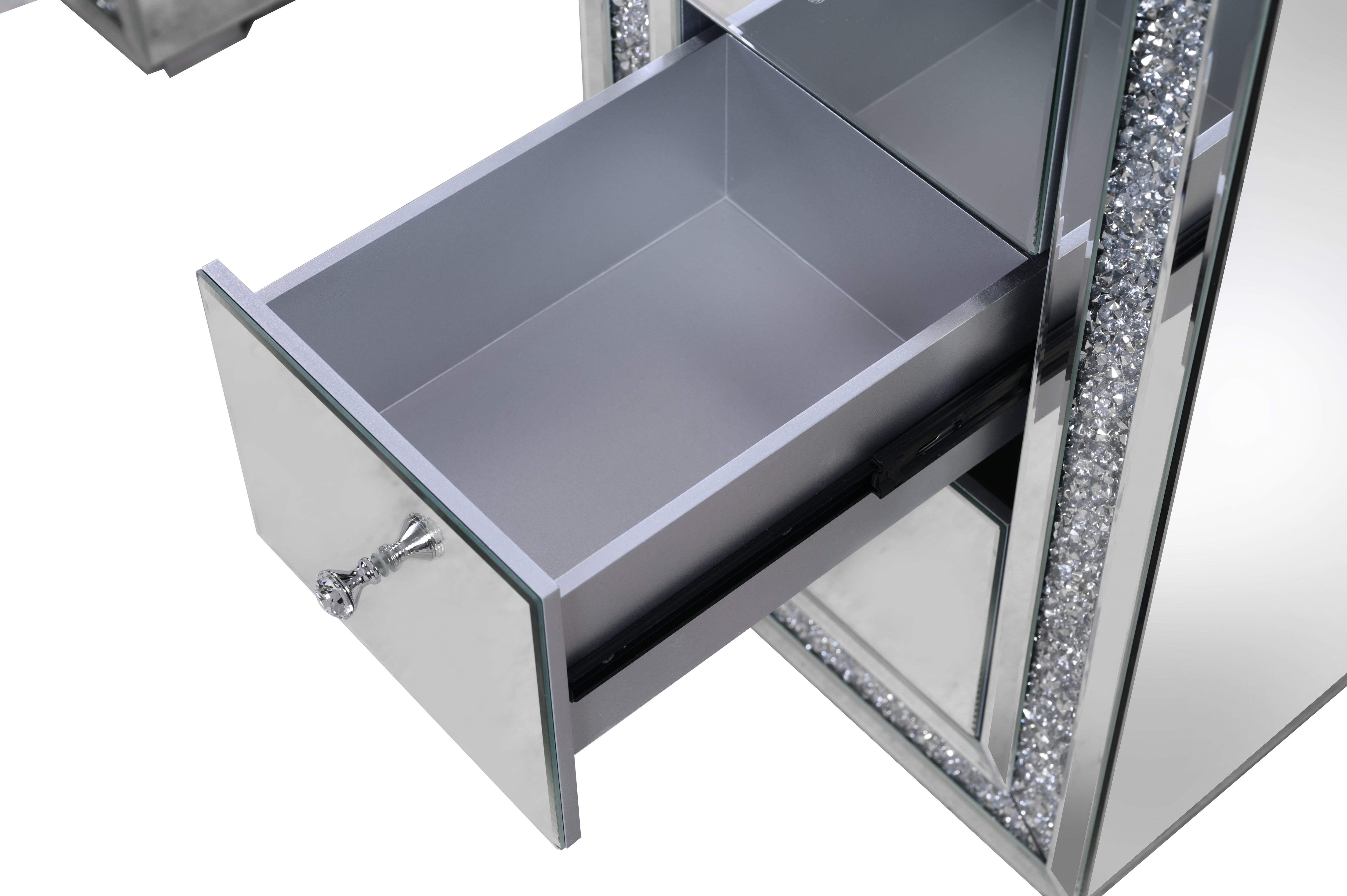 VANITII Mirrored Vanity With LED Lights