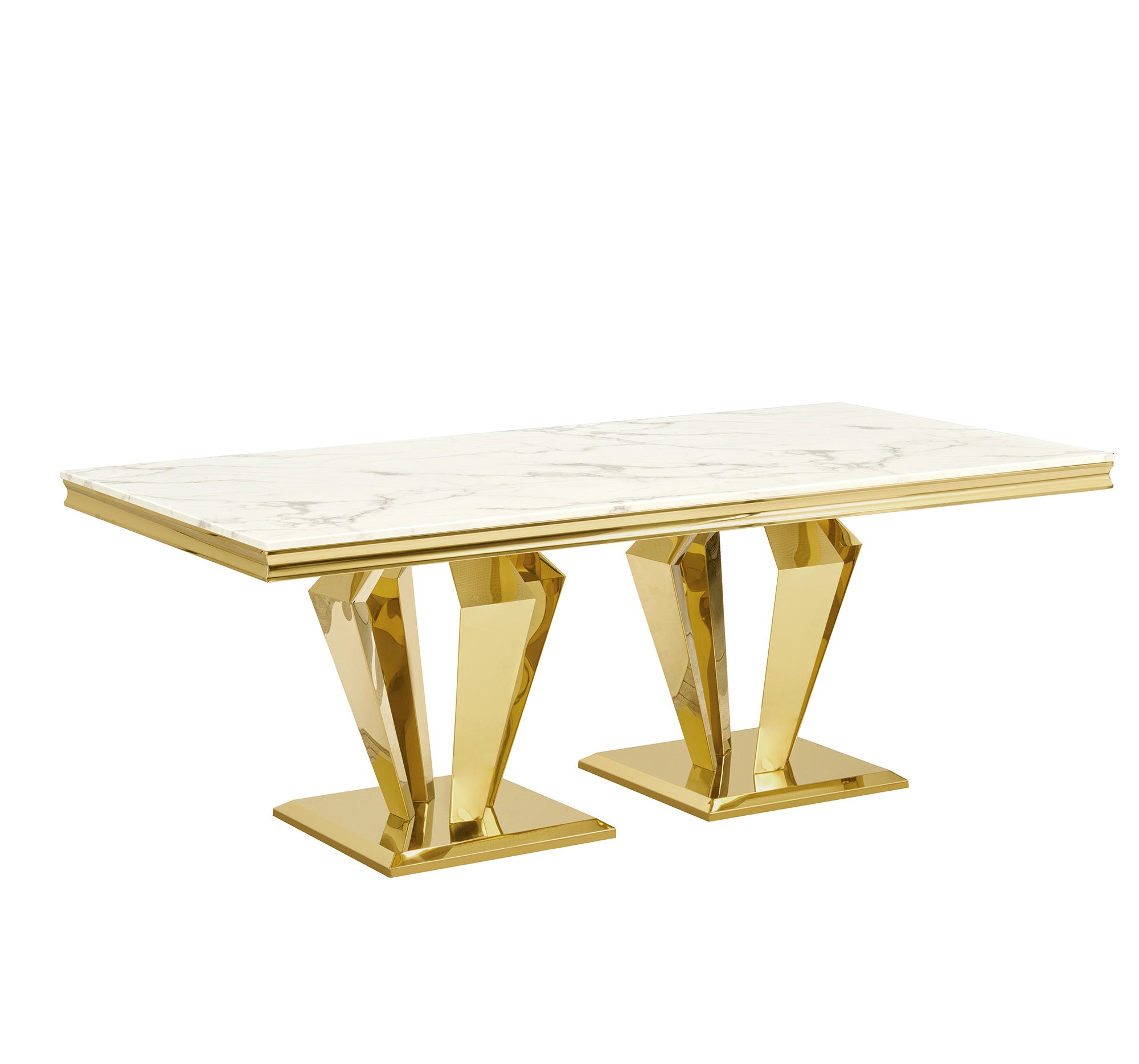 Modern Stainless Steel Dining Table