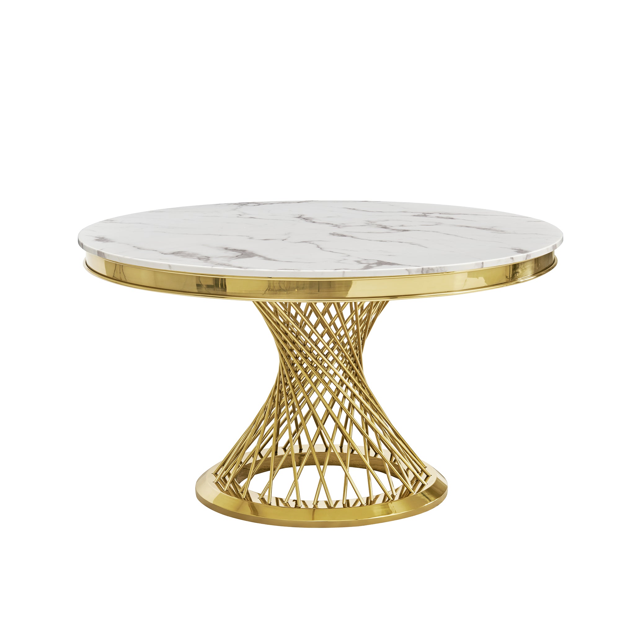 Durable Dining Table with Marble Top