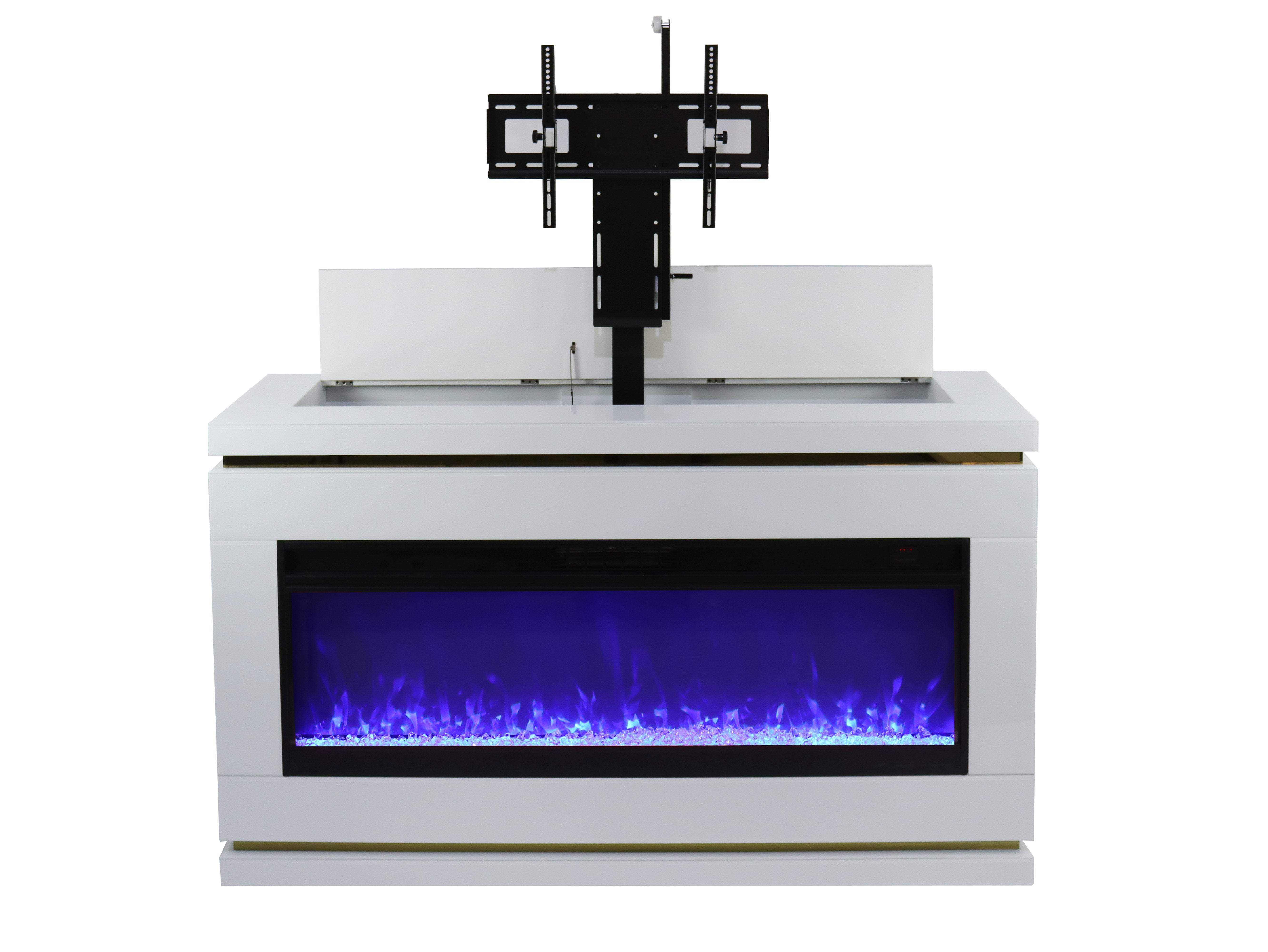 VANITII Modern Electric Fireplace TV Stand