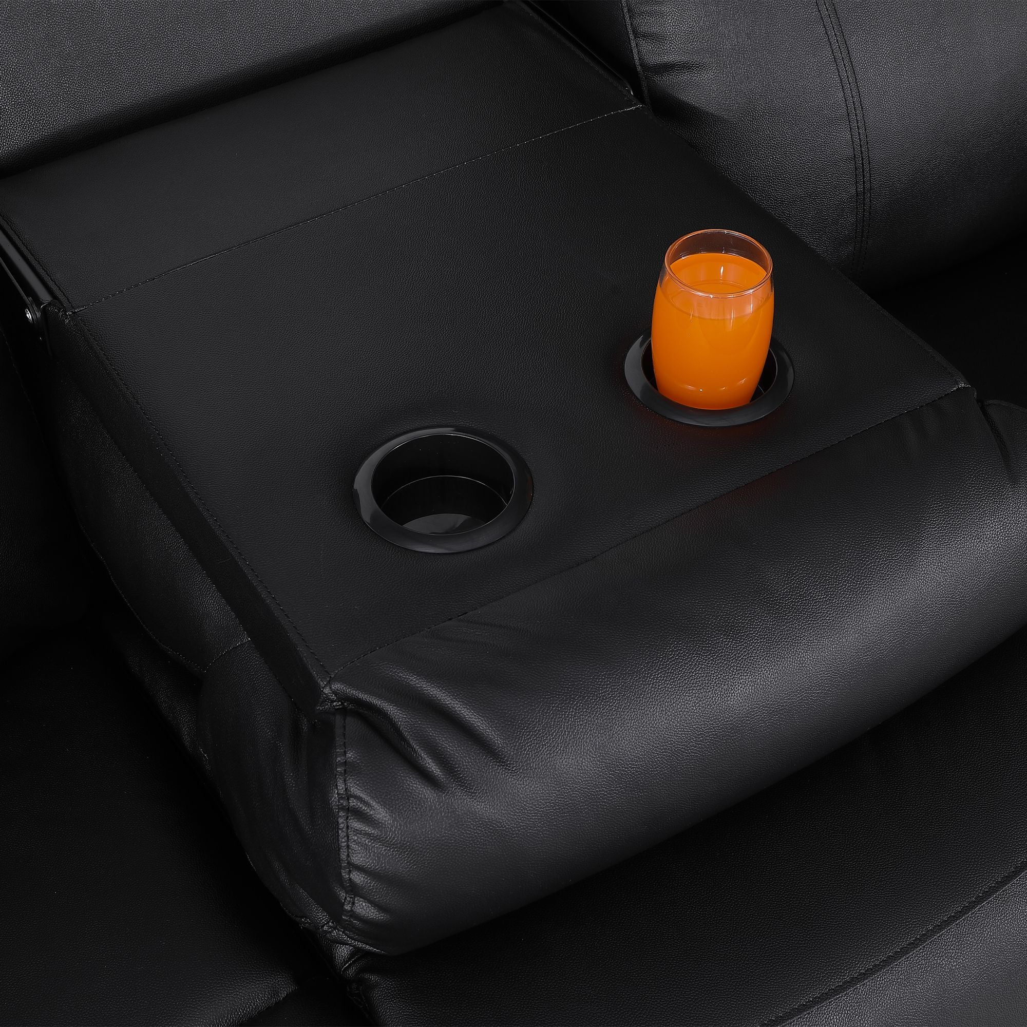 Power Recliner Sofa MR2041W Black