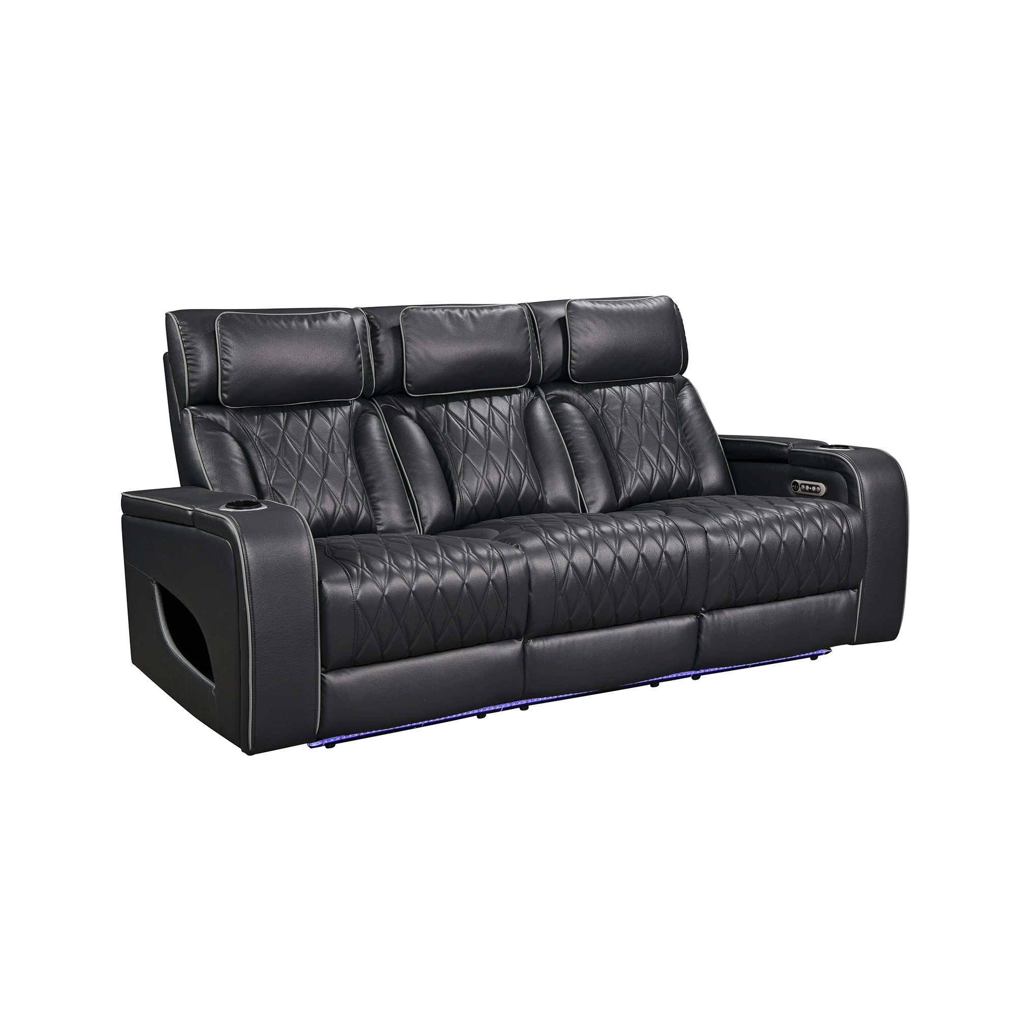 Jessie Power Recliner Black 2-seater Loveseat