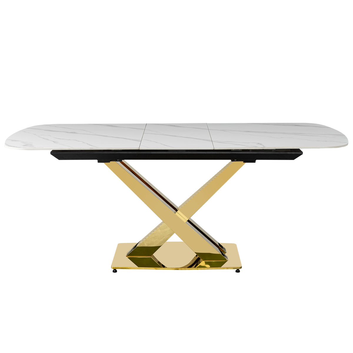 extendable table with sintered stone top