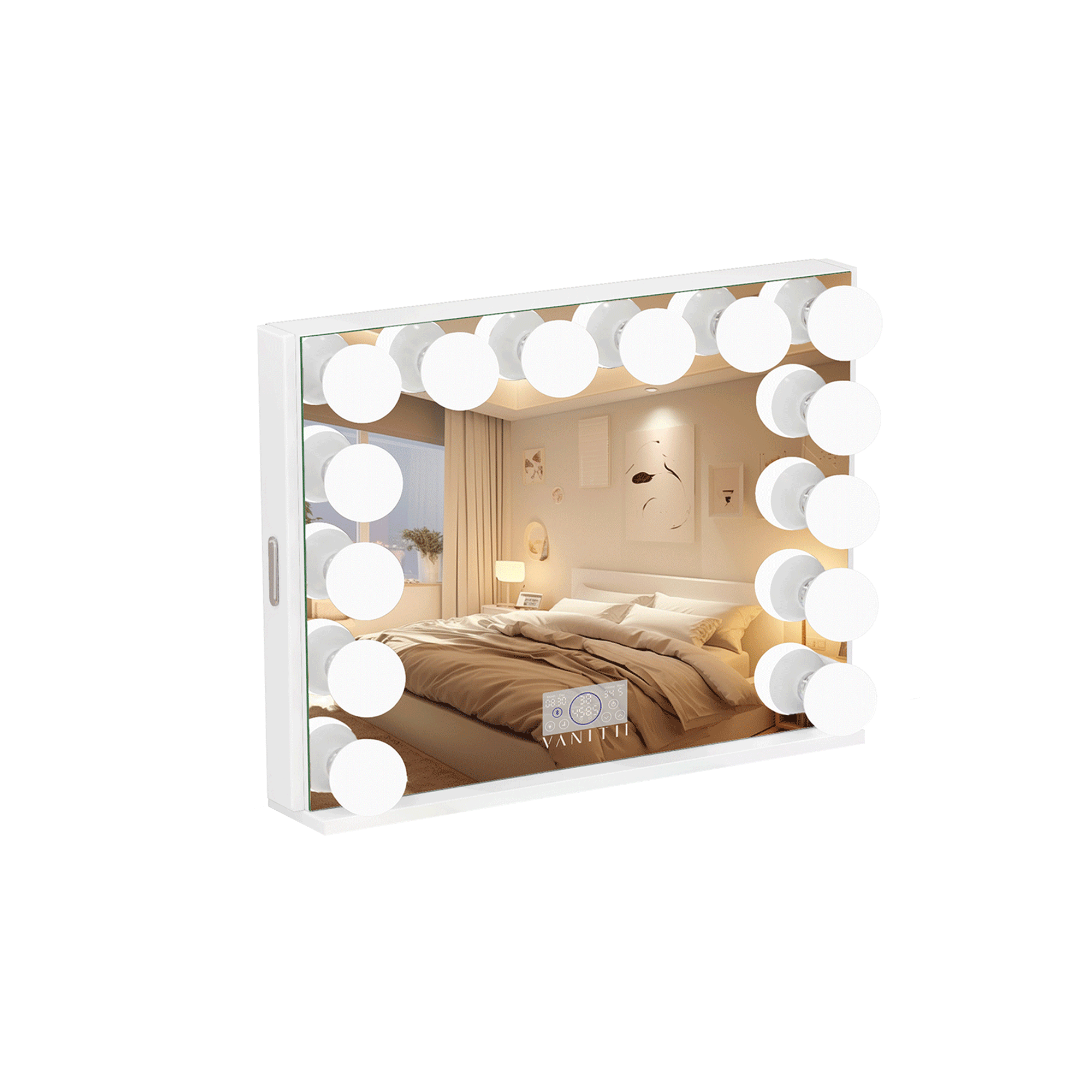 VANITII Diana 8 Storage Drawers Vanity Desk Set -Mirror with Jewelry Organizer