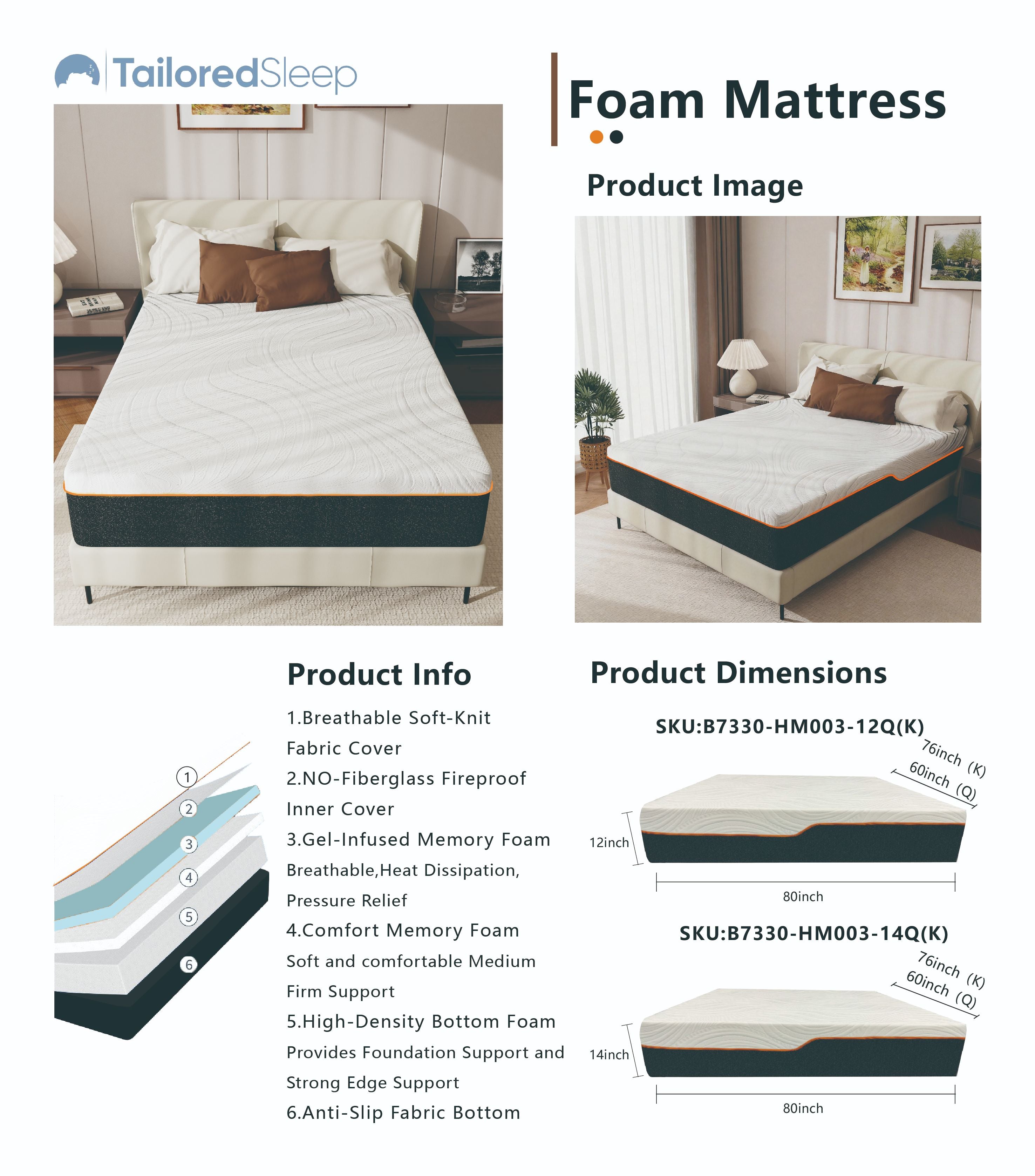 Sponge mattress-HM003