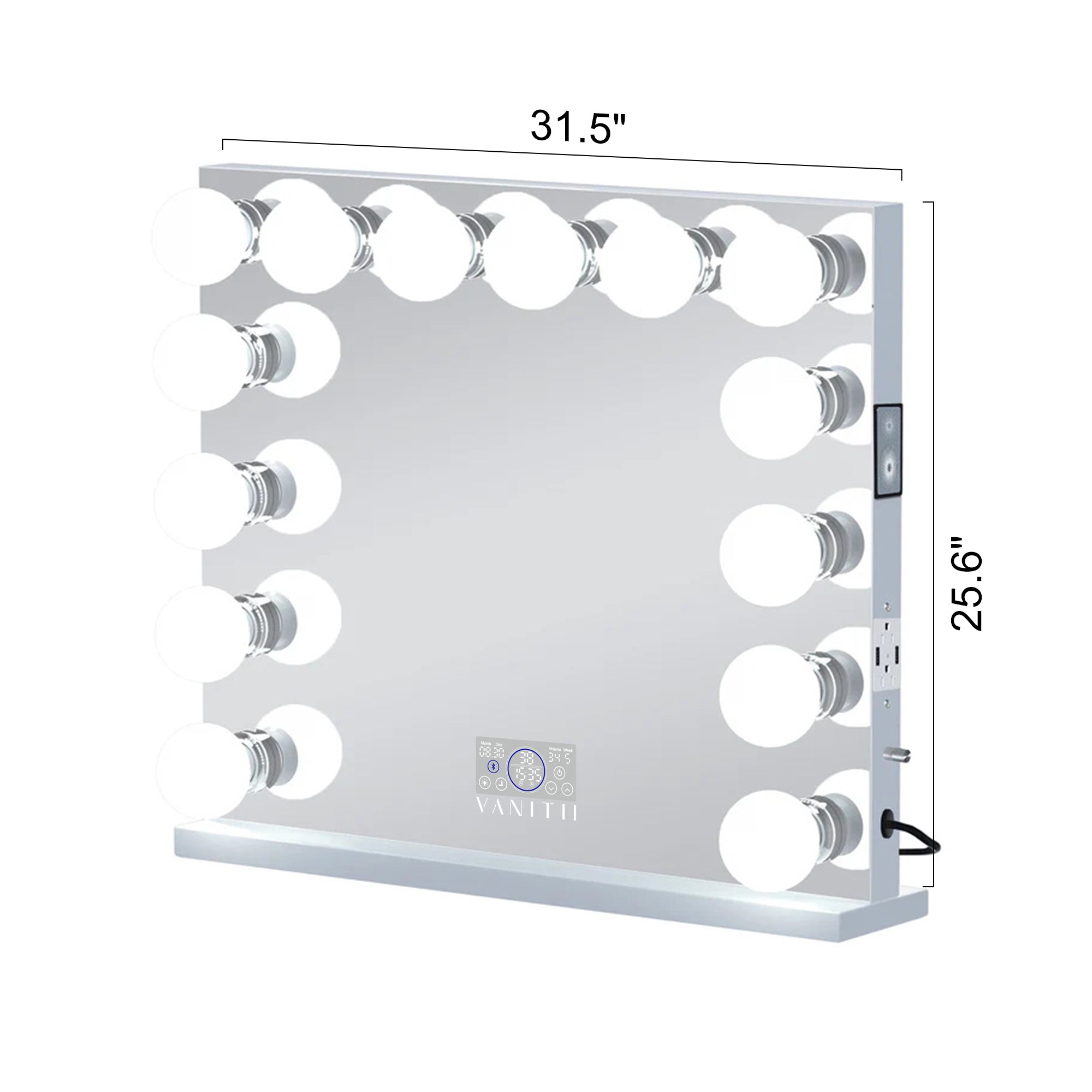 VANITII Marilyn Hollywood Vanity Mirror Pro with 14 Dimmable LED Bulbs