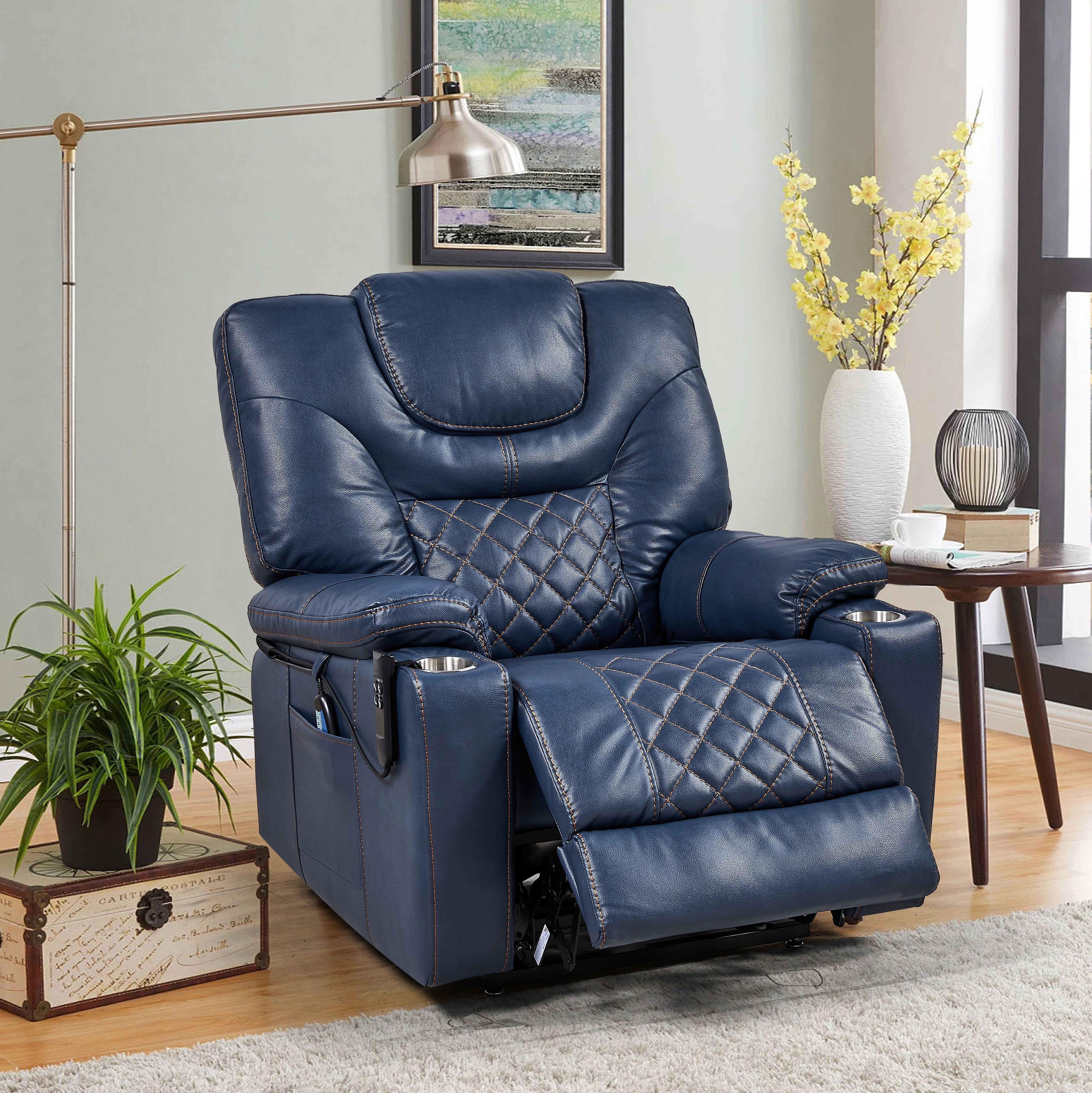 Massage Lift Chair Blue