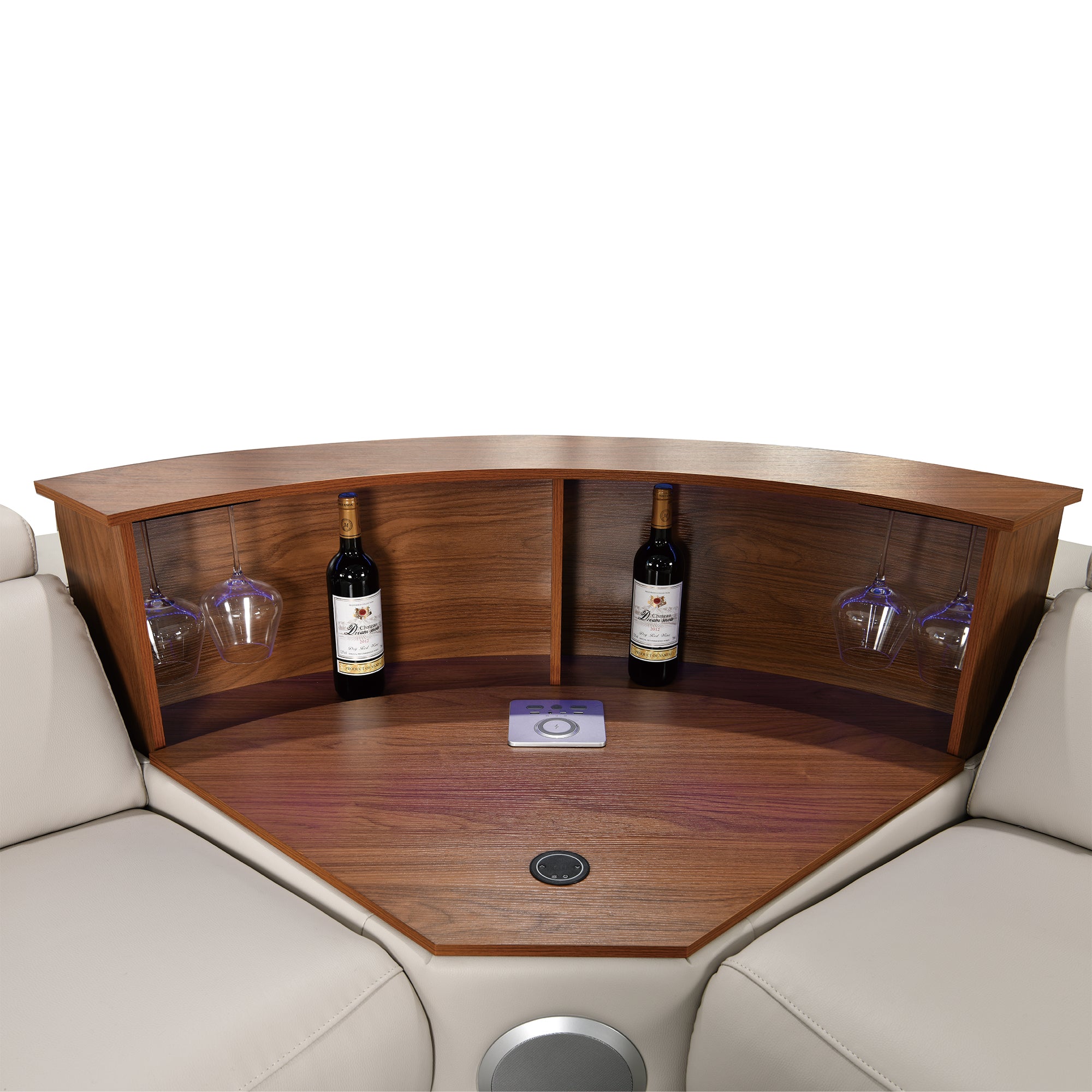 Power Recliner Air Leather Sectional MC3028A Beige