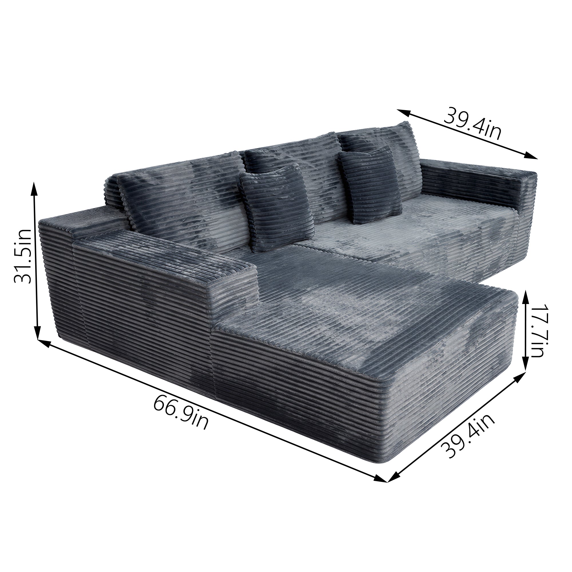 "Goliath"Chaise Lounge Sofa