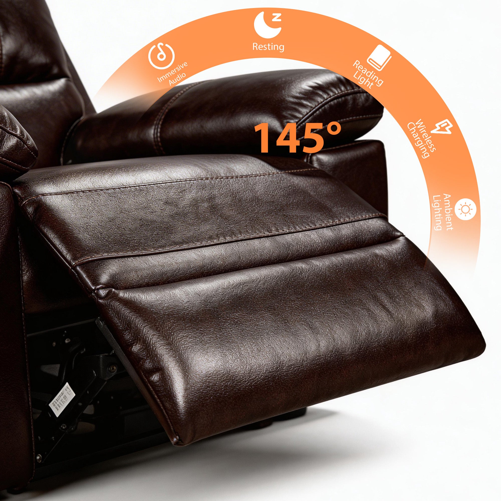 Power Recliner Chair MR2775A Brown