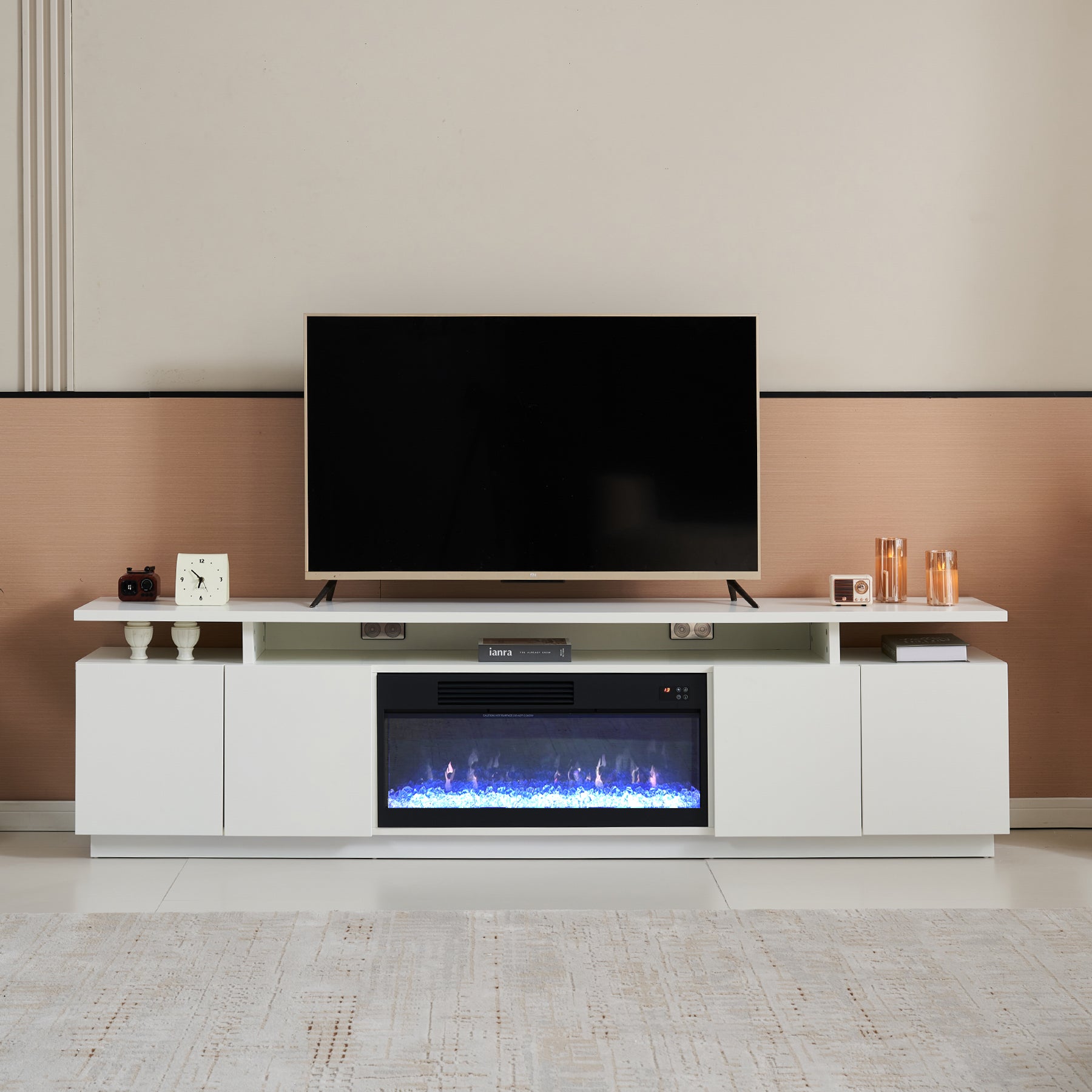 Fully Assembled 85" TV cabinet-G1