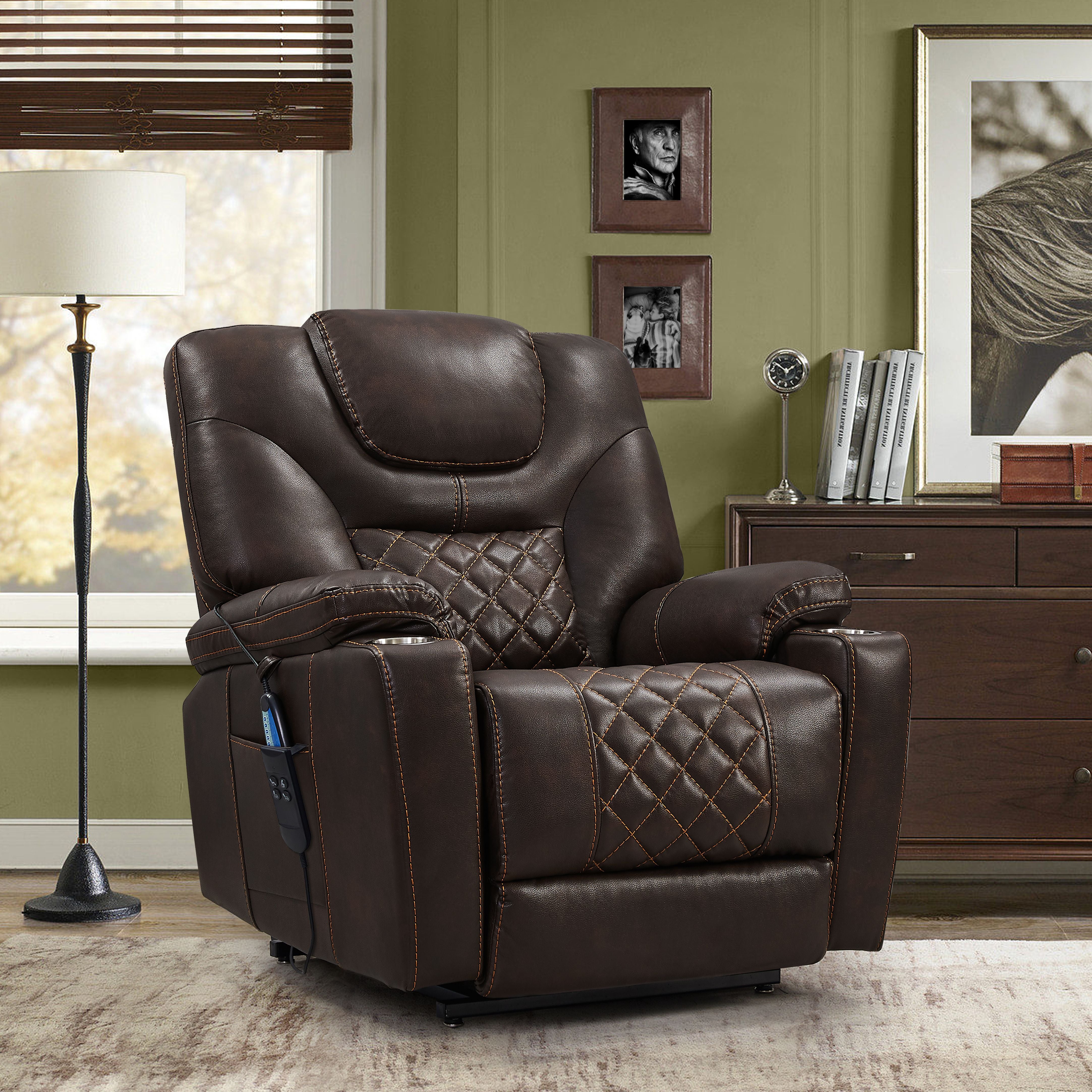 Massage Lift Chair Brown