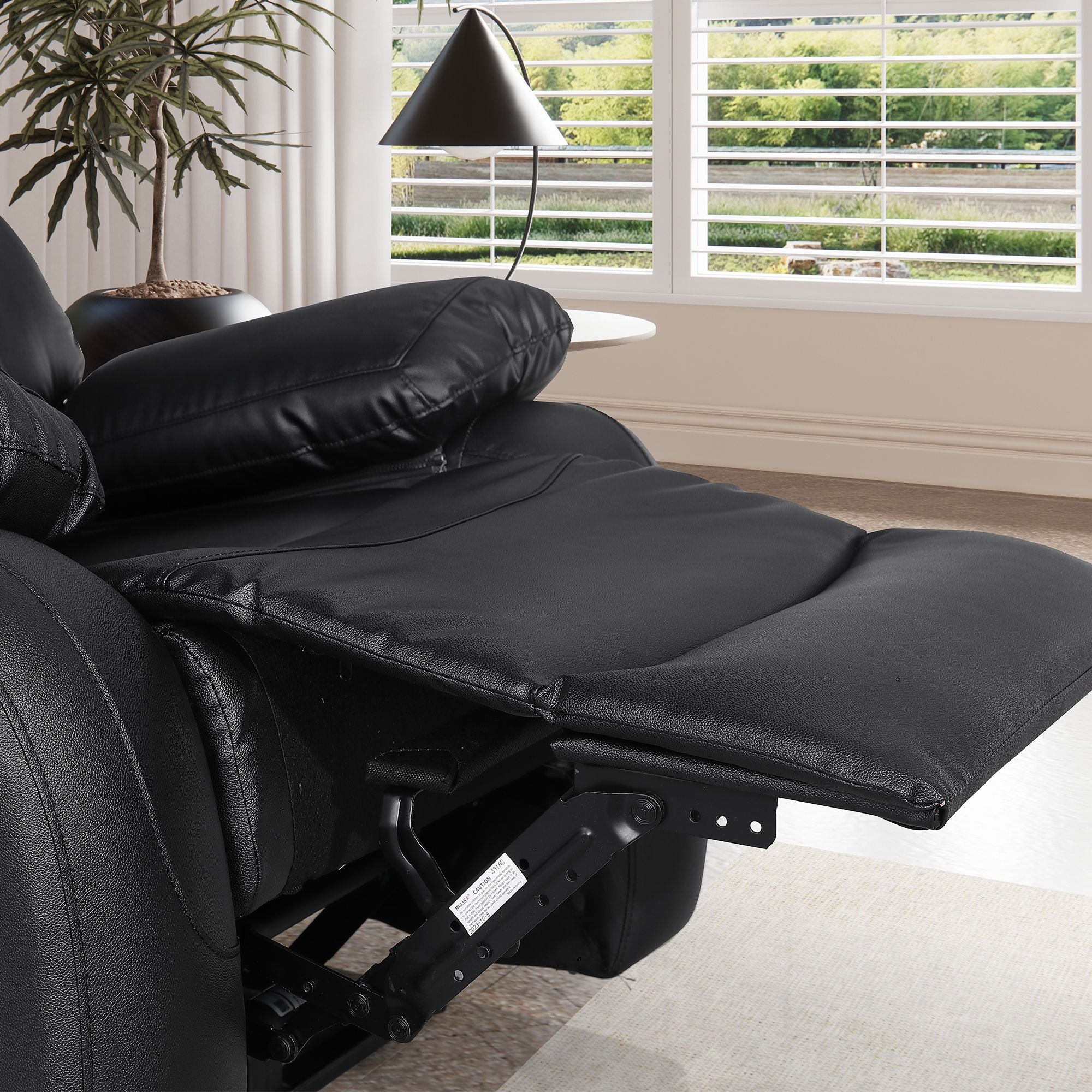 Power Recliner Sofa MR2041W Black