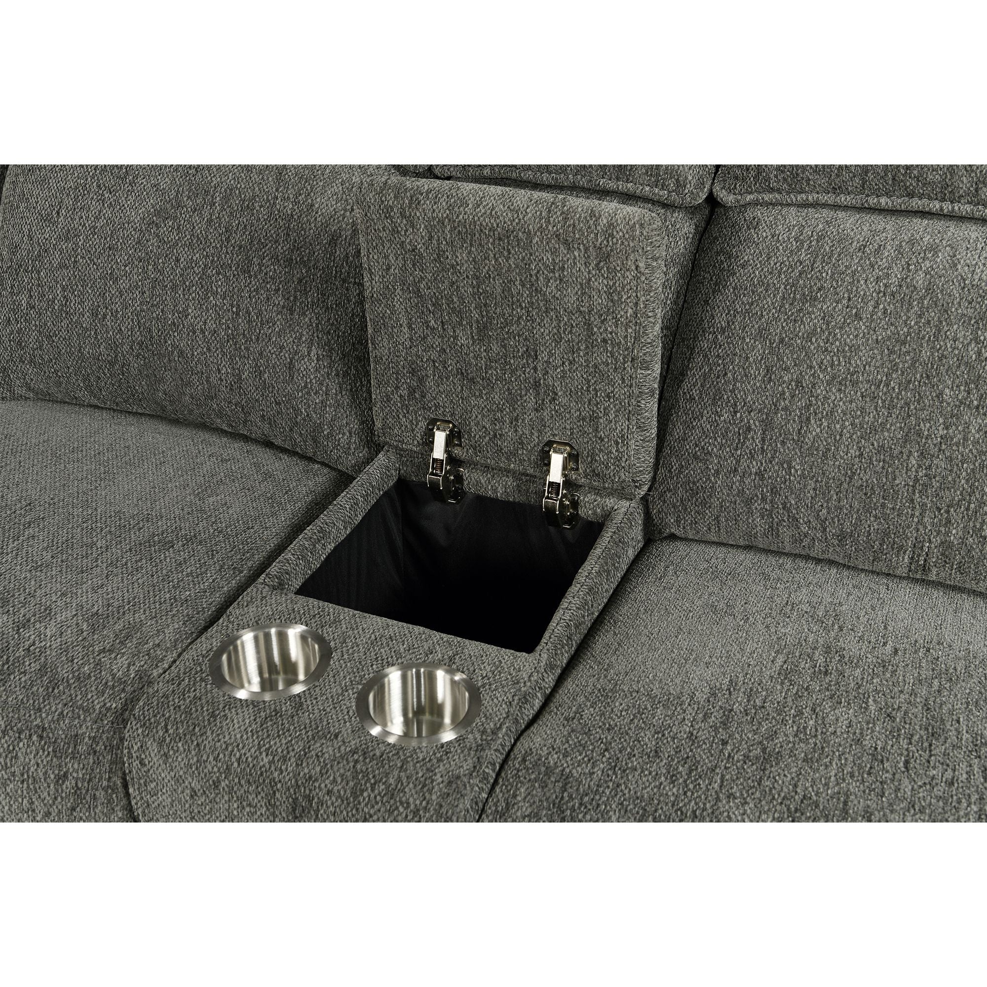 Power Recliner Sectional Fabric Sofa MC3020 Gray