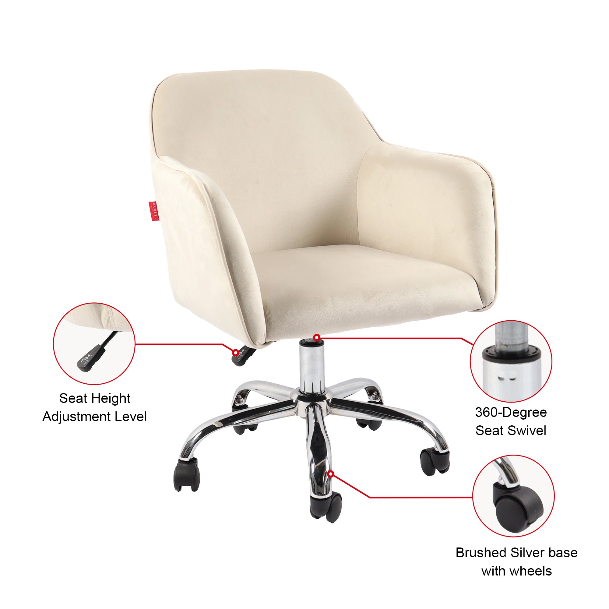 Cathy Swivel Vanity Chair