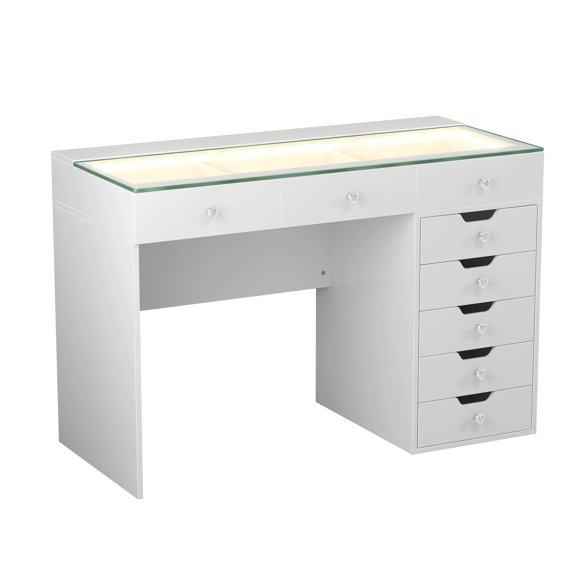 VANITII Diana Vanity Desk Pro- 8 Storage Drawers