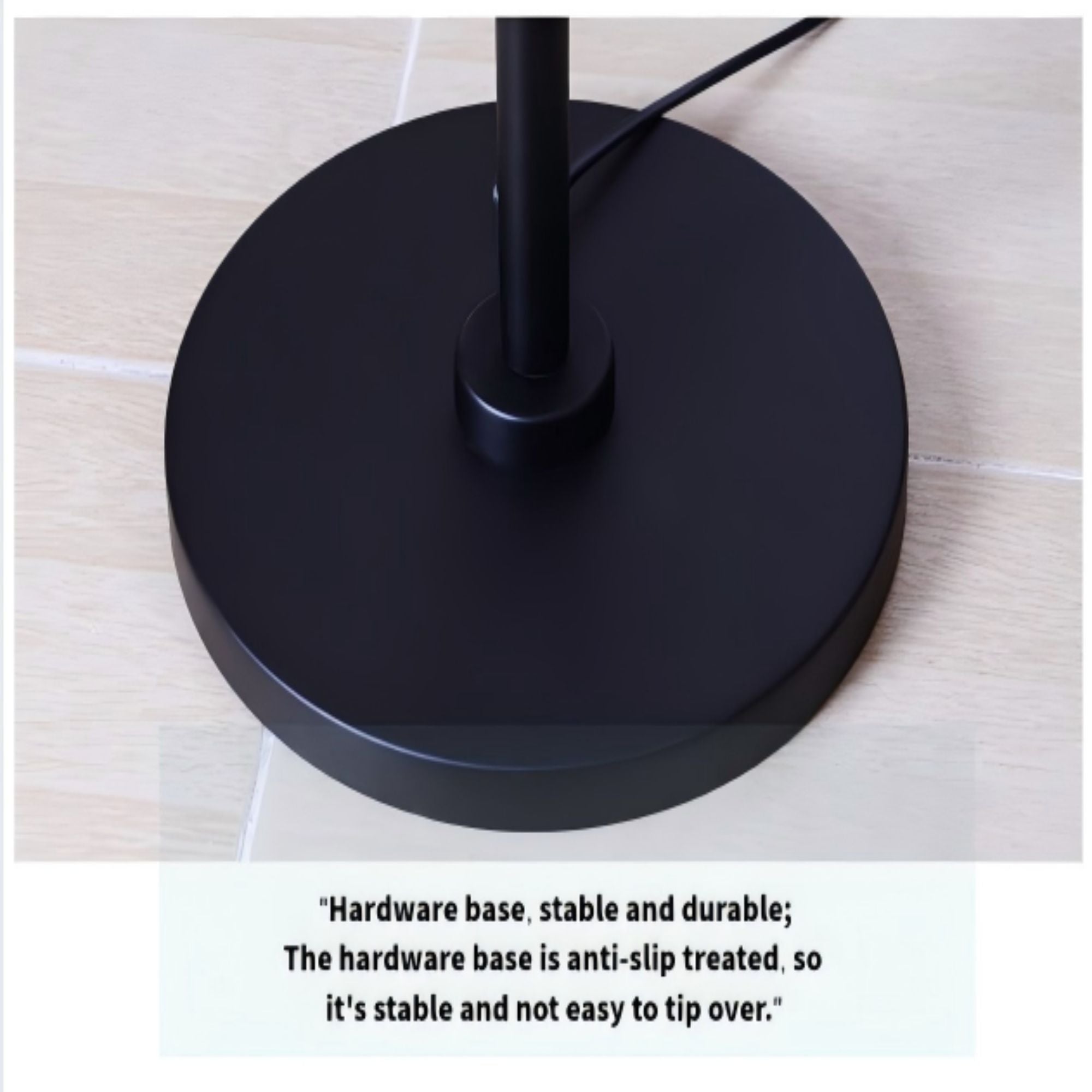 Modern Crescent Floor Lamp | Adjustable Swing Arm + Linen Shade | Nordic Minimalist Design for Living Room, Bedroom, or Study