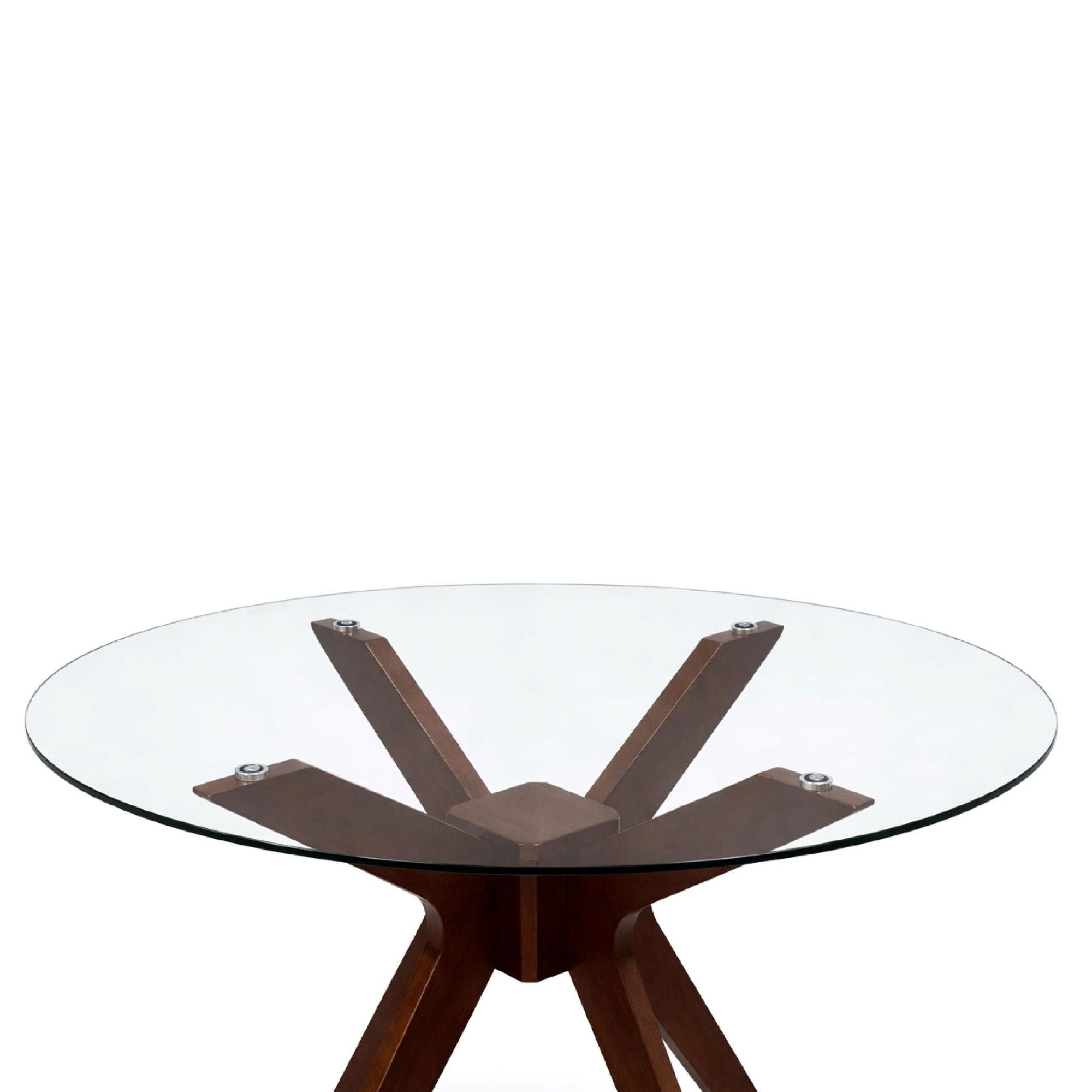 GLASS TOP DINING TABLE