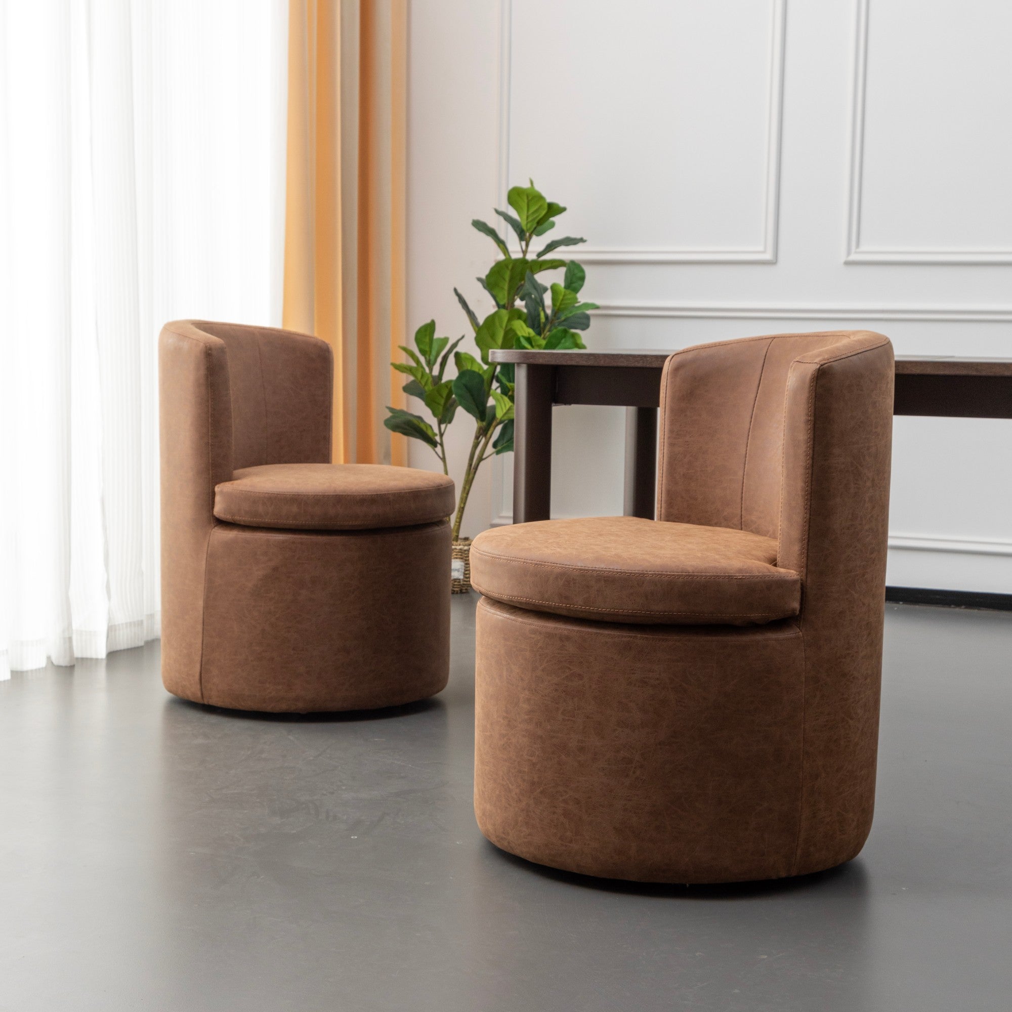 Faux Leather Dining Chair