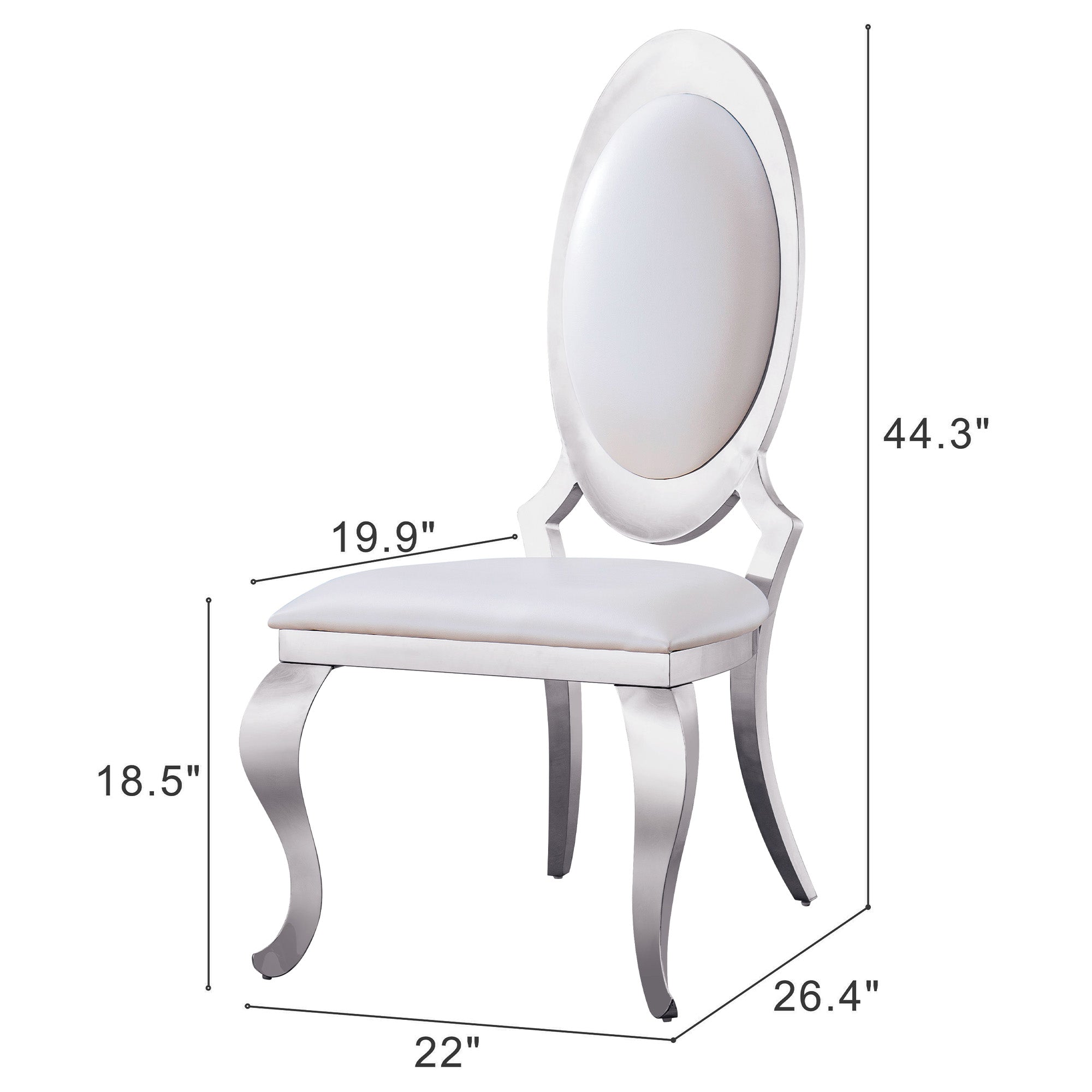 Stainless Steel chairs (includes two chairs)