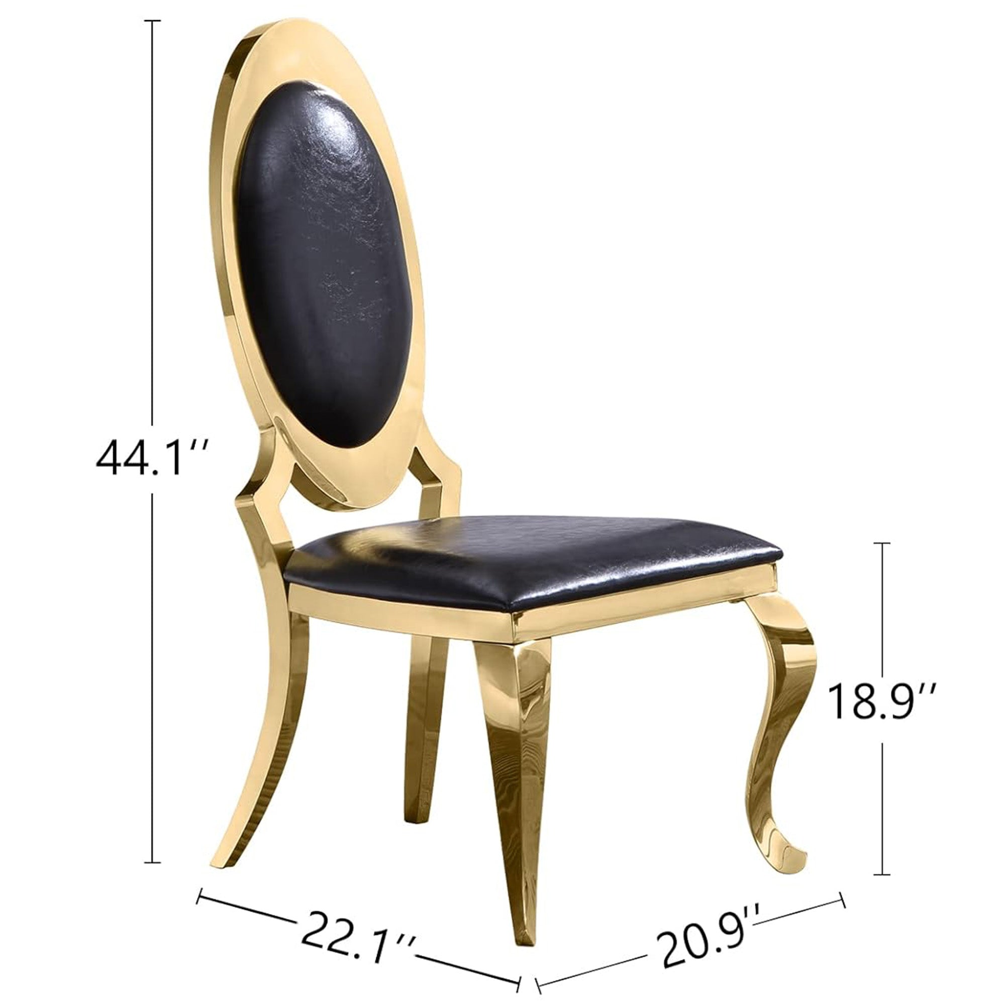 Soft PU Leather Upholstered Chairs (Includes two chairs)