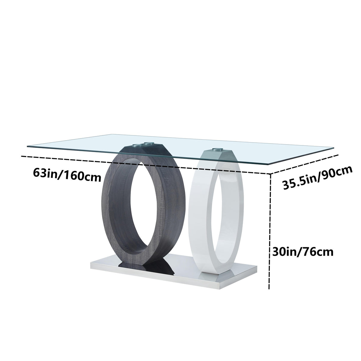 Double Circle Dining Table