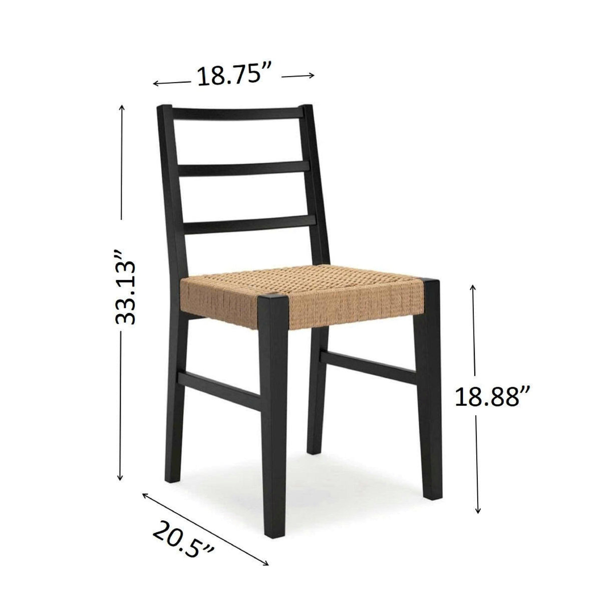 SIDE CHAIR (RATTAN)-2pcs/CTN