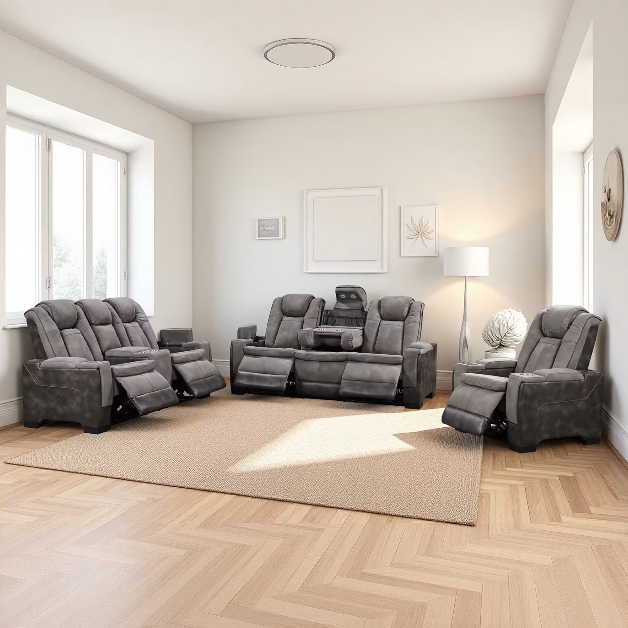 Power Recliner Sofa & Loveseat & Chair MR2866