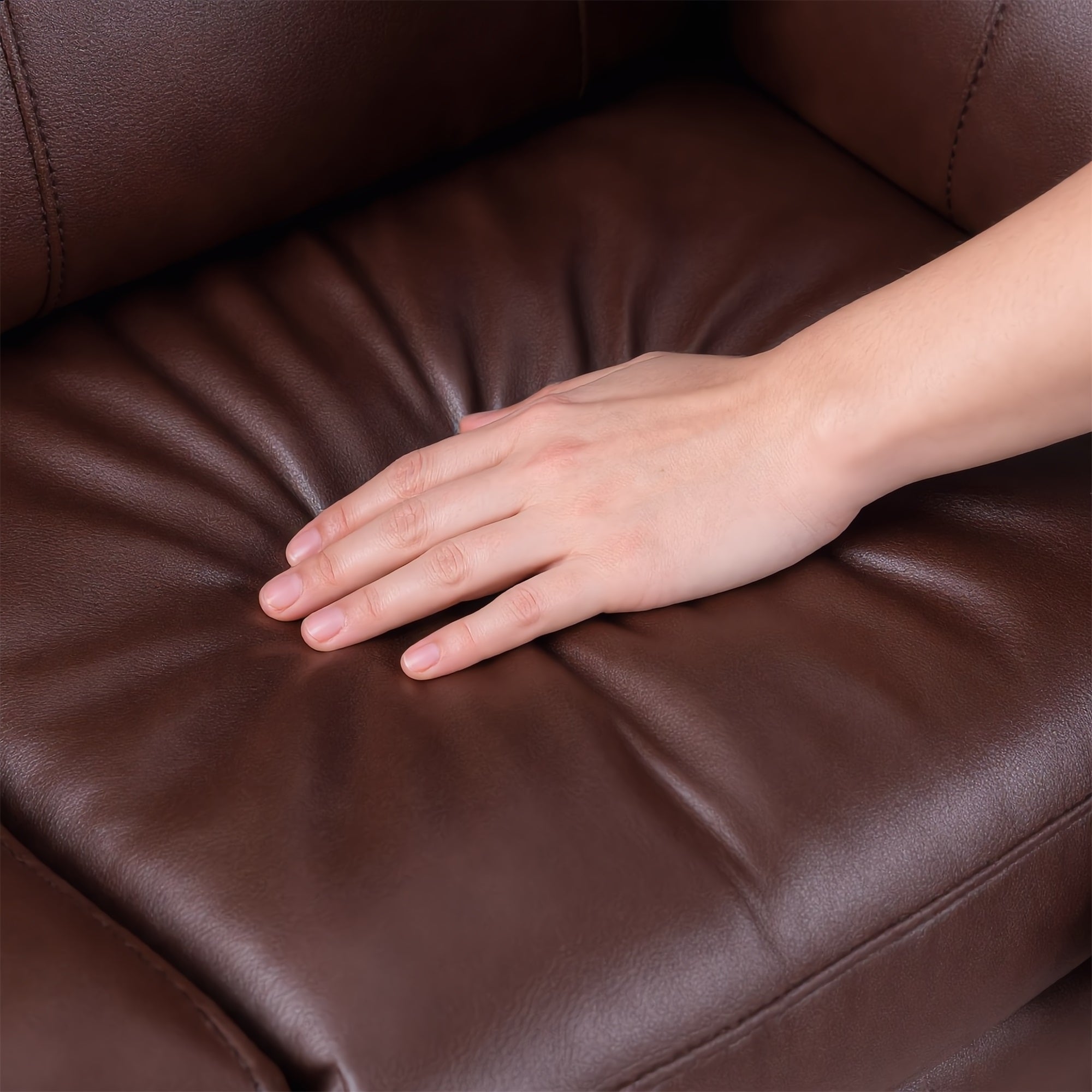 Evian Manual Recliner Loveseat's soft material