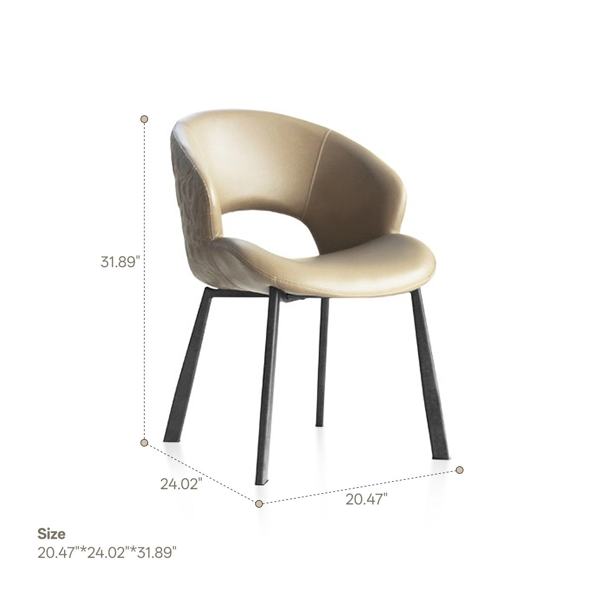 Dining chair (khaki)