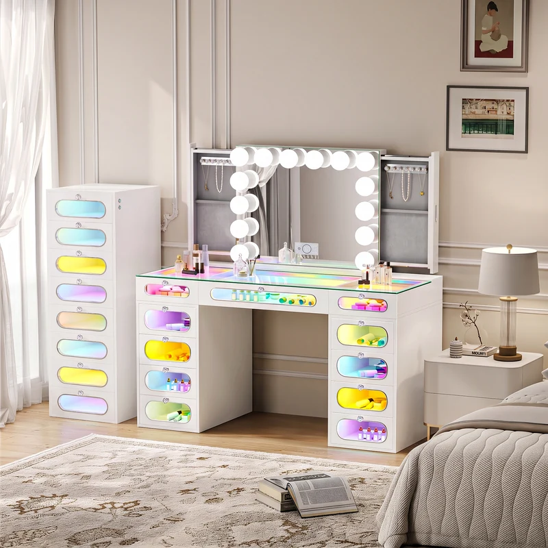 The Priscilla Vanity Set – A Stunning Fusion of Light, Style, and Function