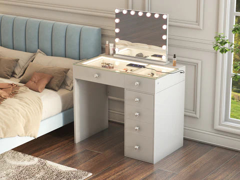 VANITII Diana Vanity Desk Pro - 6 Storage Drawers