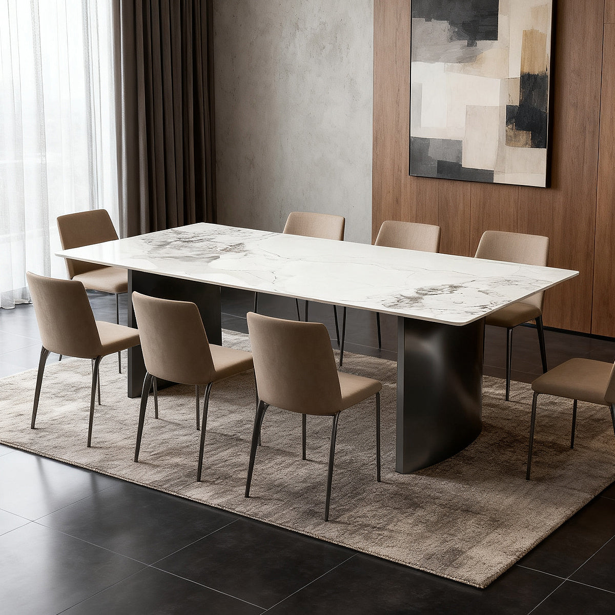 Rock plate dining table（Chanel )