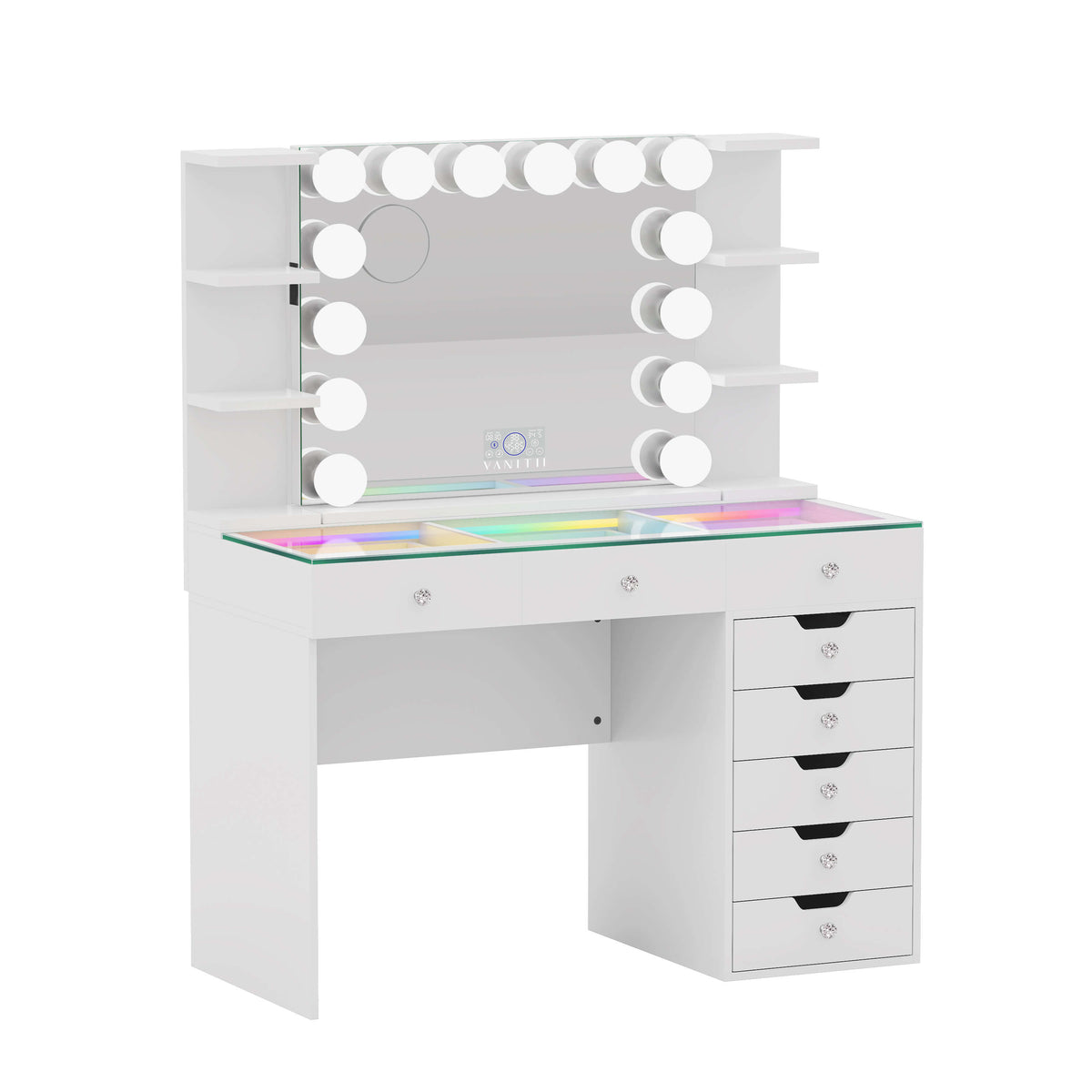 VANITII Display Shelves | Makeup Organizer for Vanity Table