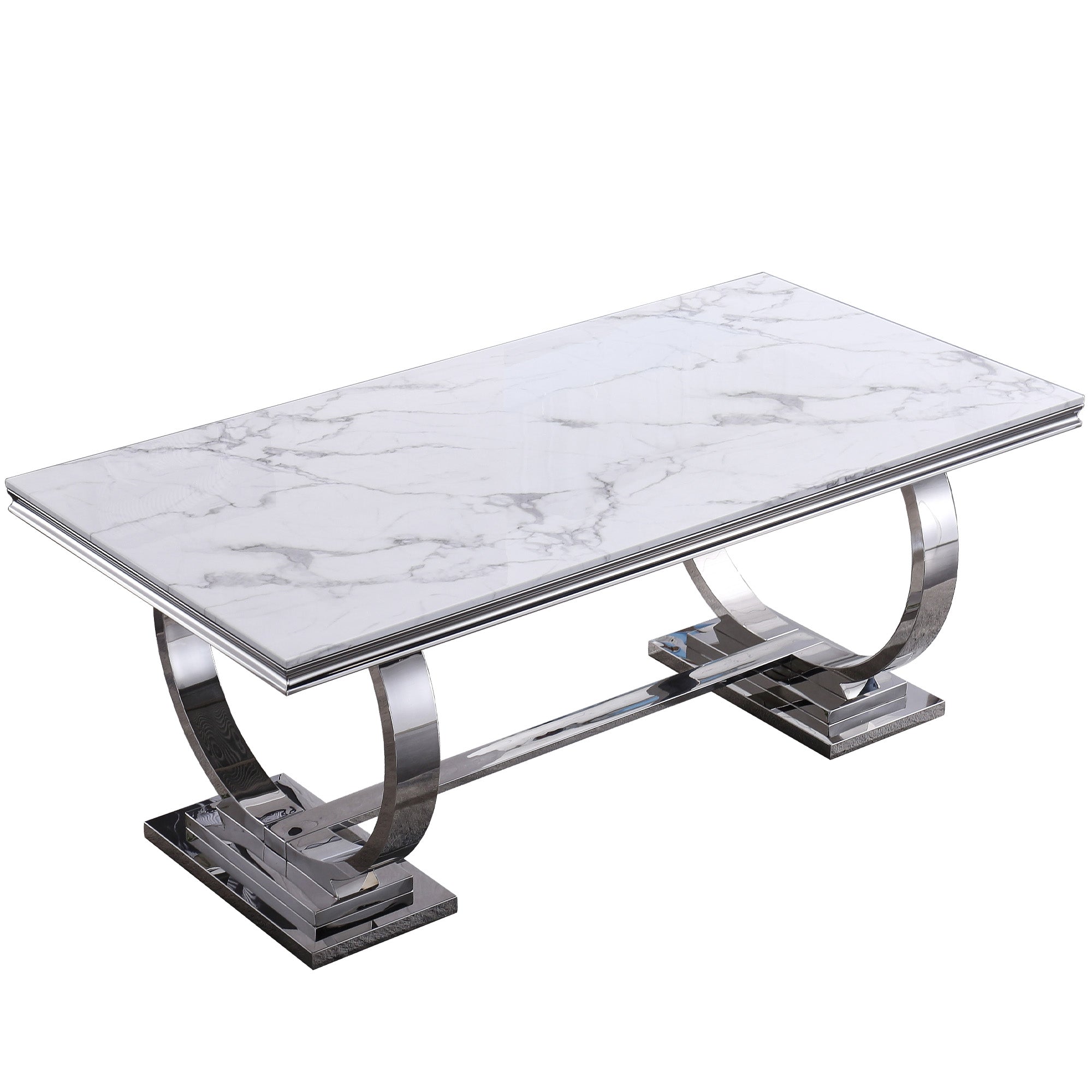 Stainless Steel Frame Dining Table