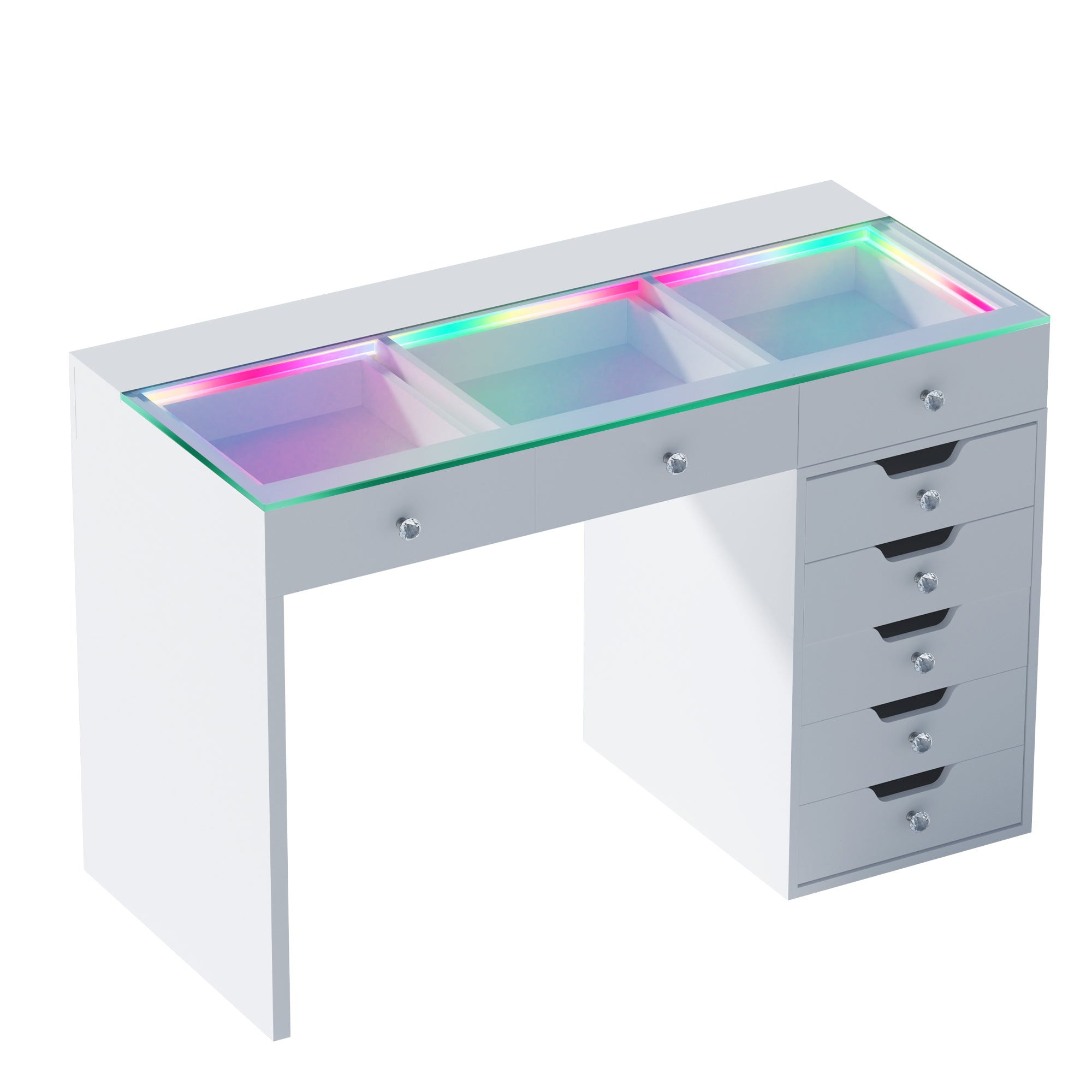 VANITII Diana Vanity Desk Pro- 8 Storage Drawers