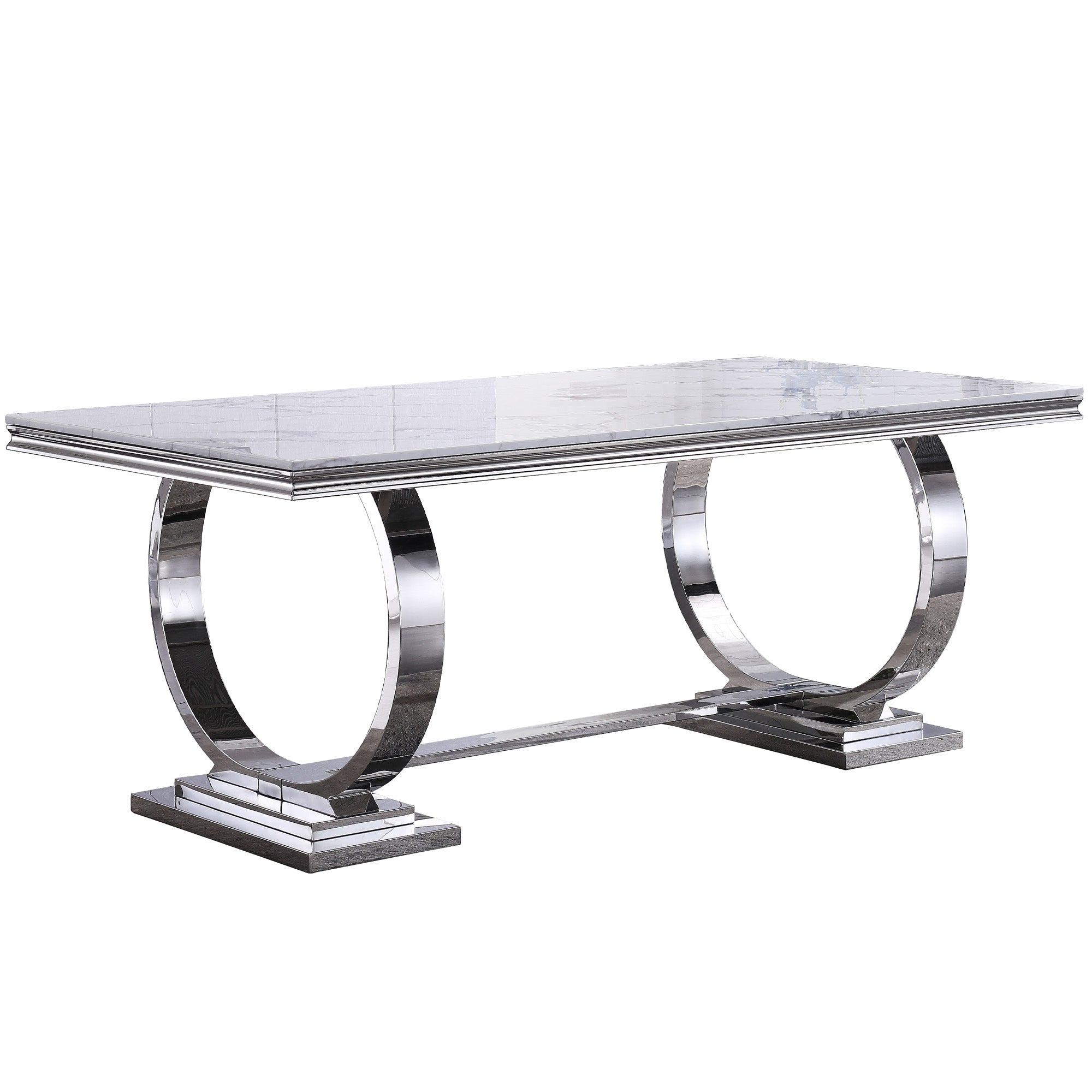 Stainless Steel Frame Dining Table