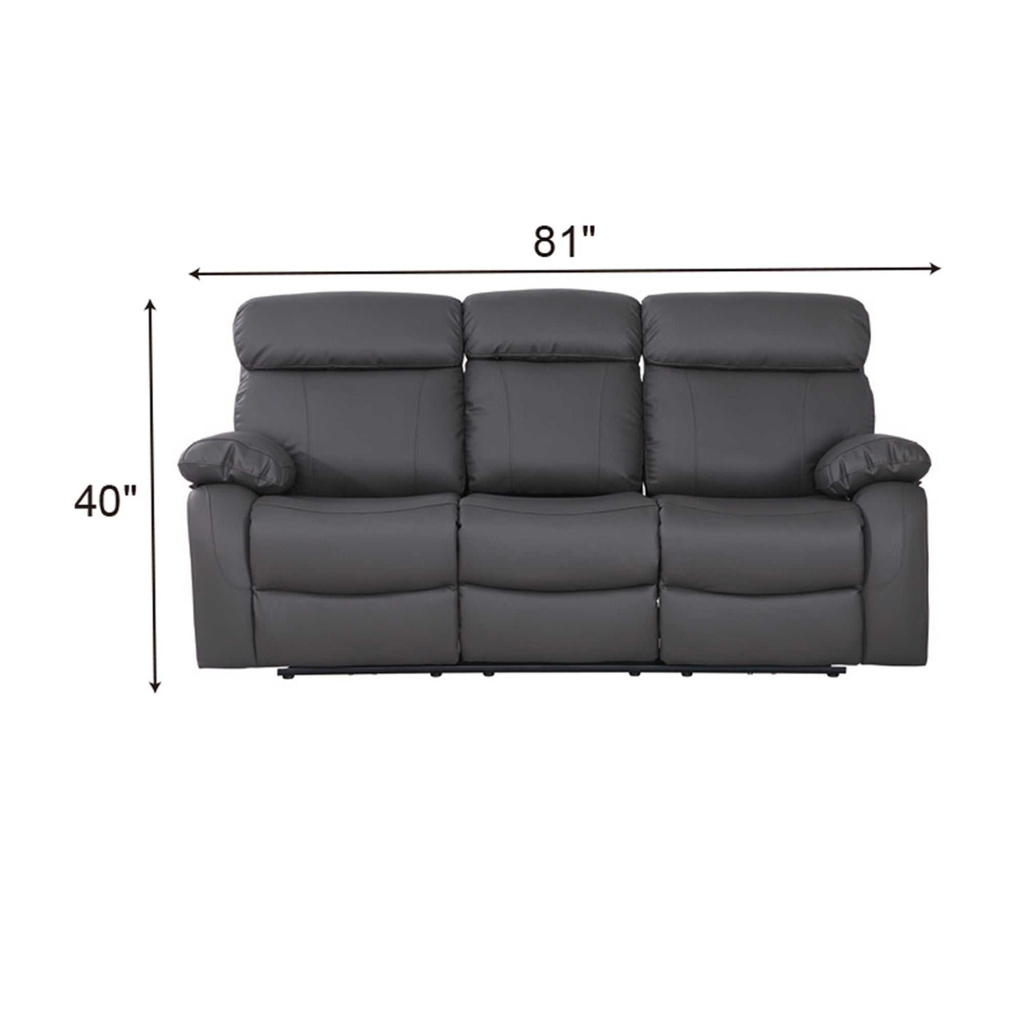 Harry Gray Power Recliner Sofa