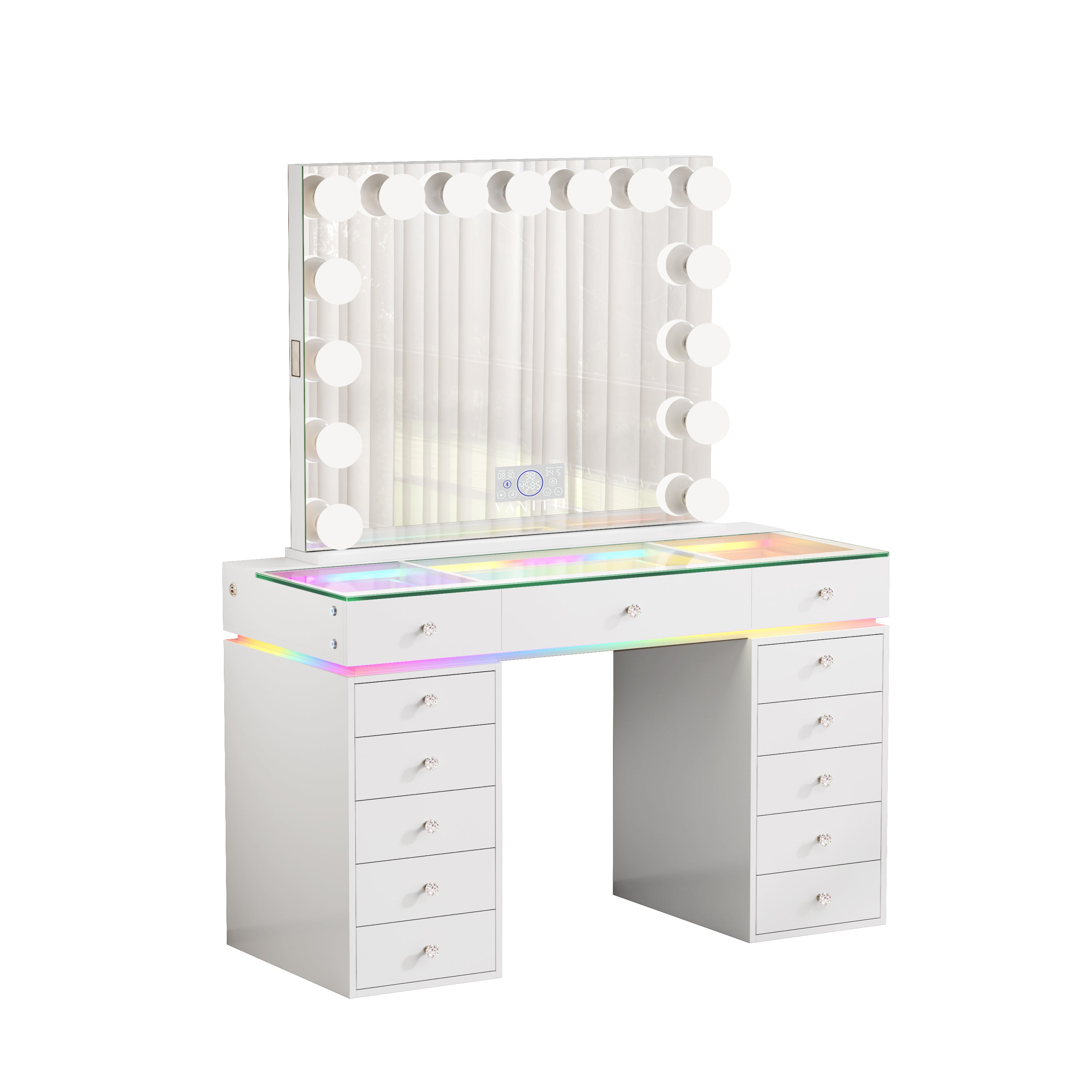 VANITII Mini Eva Vanity Desk Set - 13 Storage Drawers