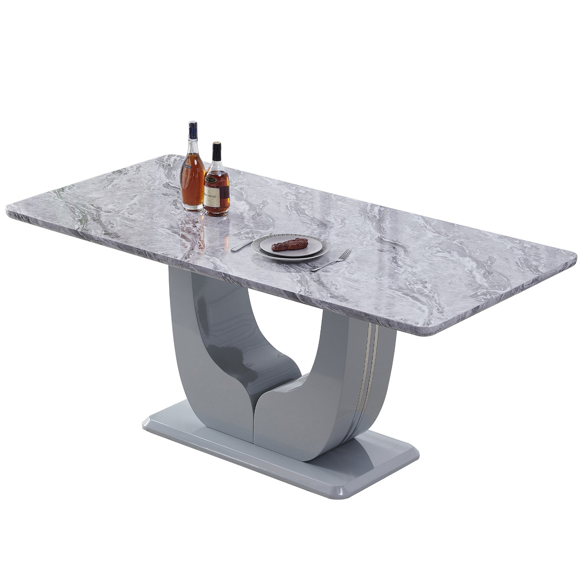 MDF Pedestal Dining Table