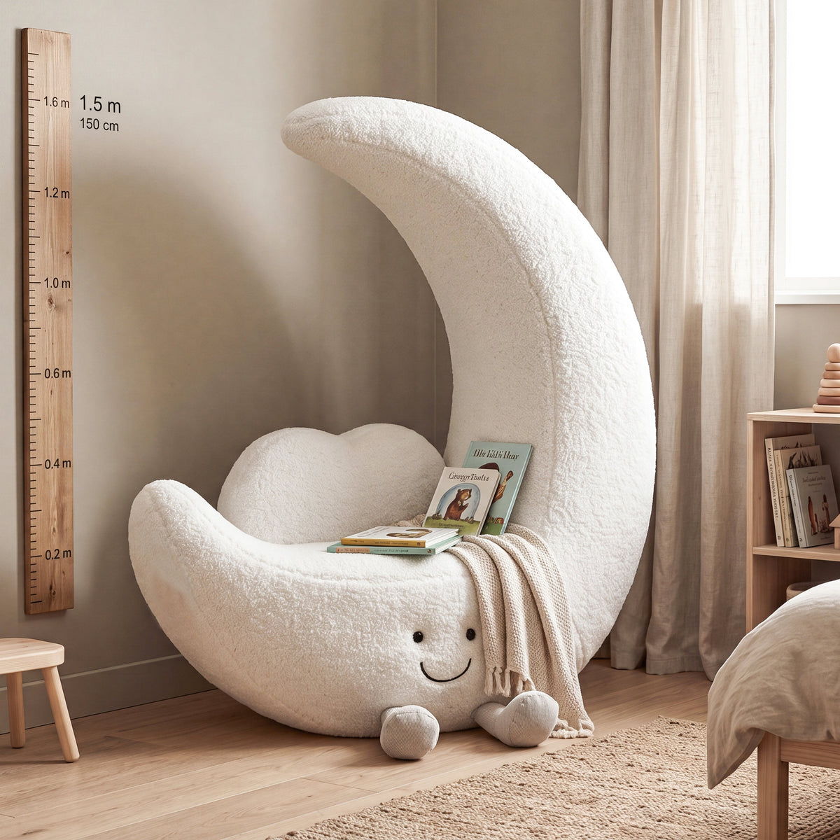 Compact & Practical，Luna sofa's Lightweight design for easy movement