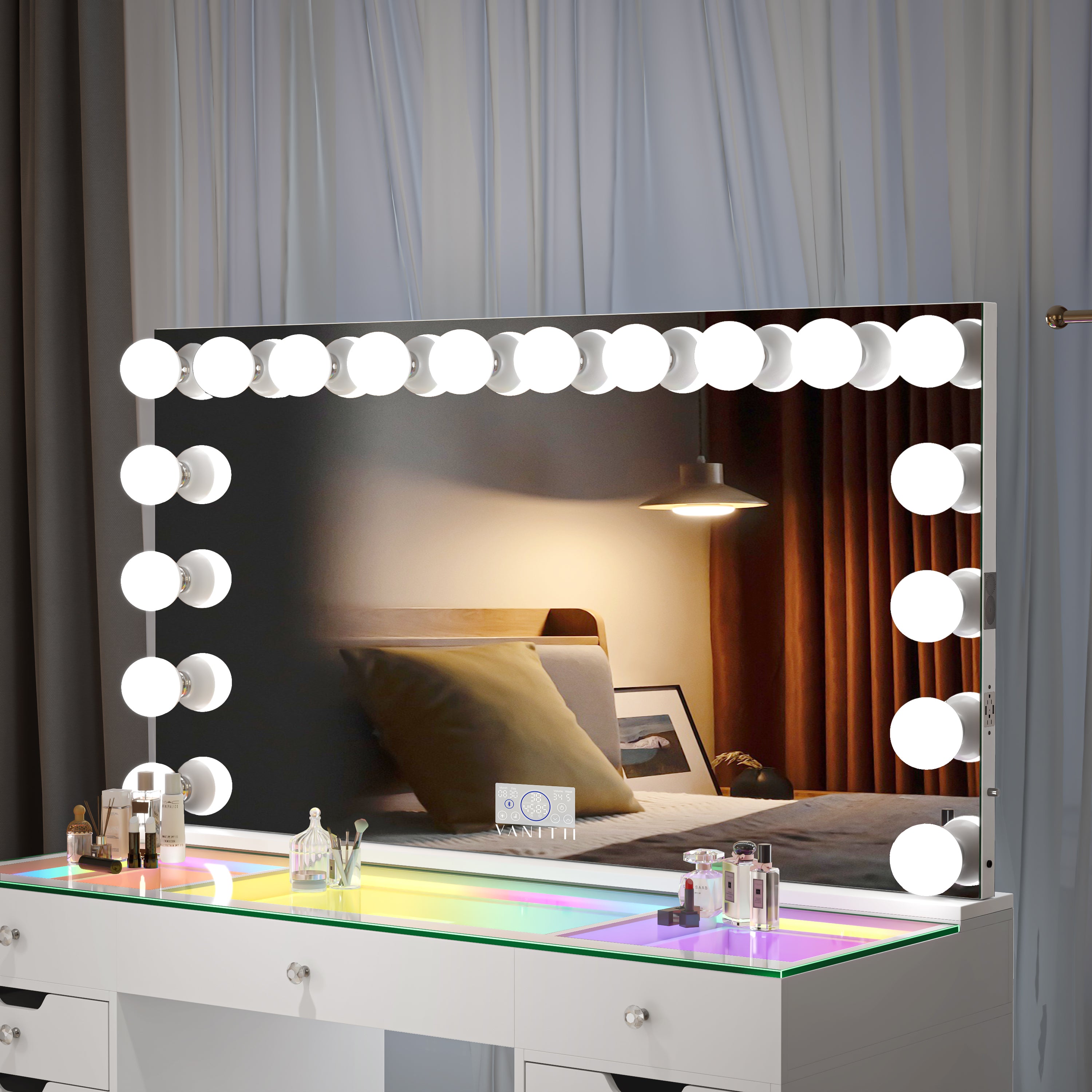 VANITII Hollywood 18 Light Vanity Mirror