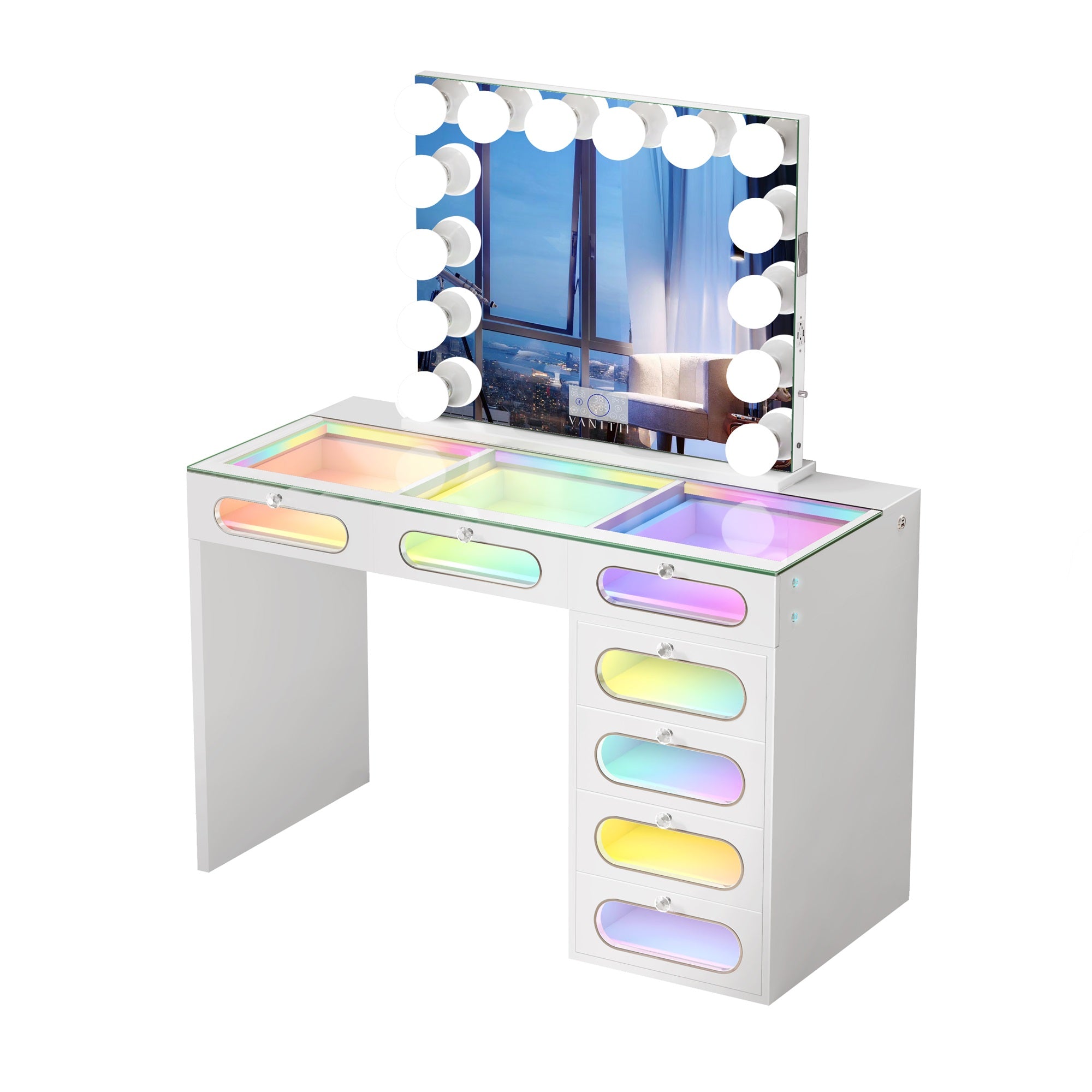7 Drawers Vanity Desk Set: Transform Your Beauty Routine