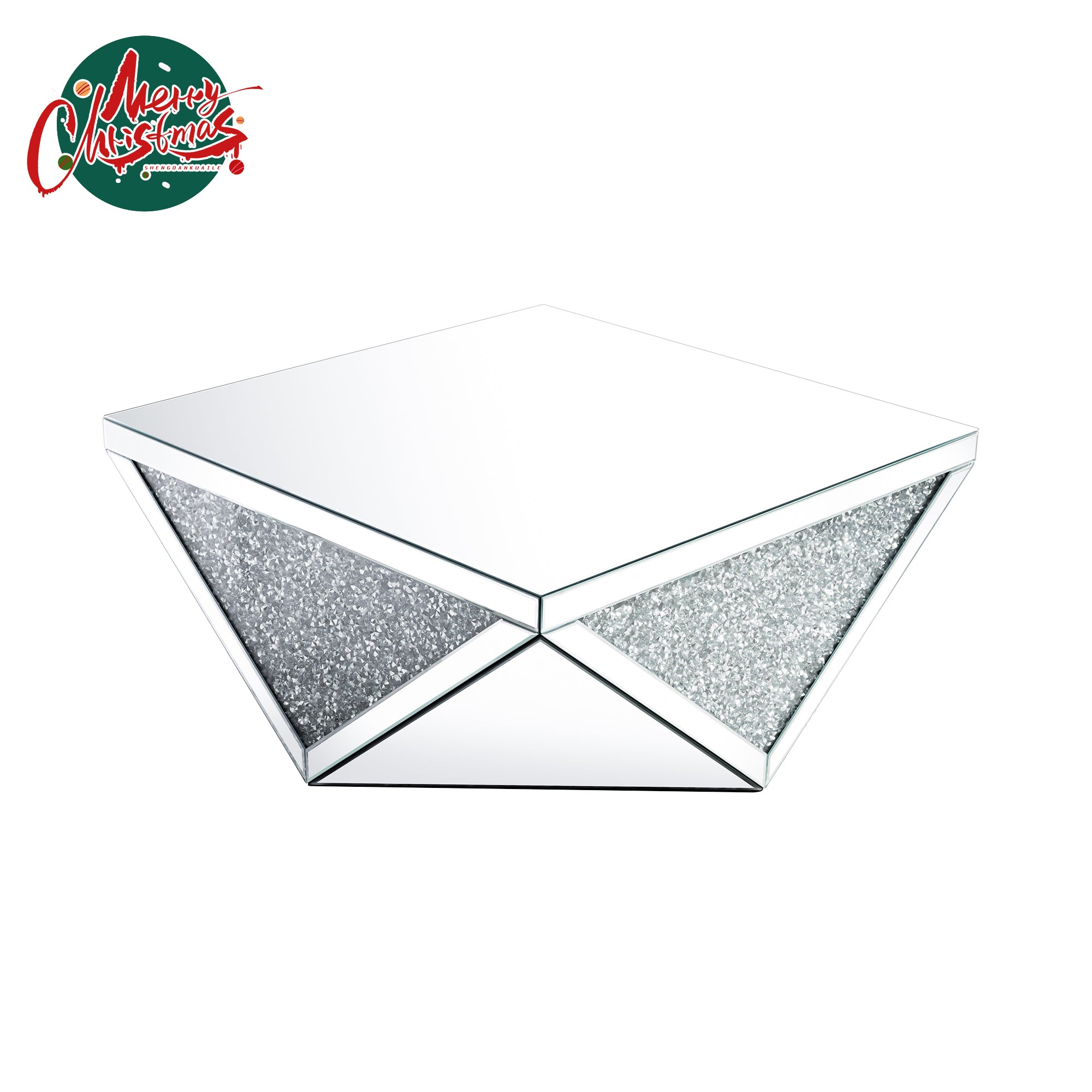 VANITII Crushed Diamond Coffee Table