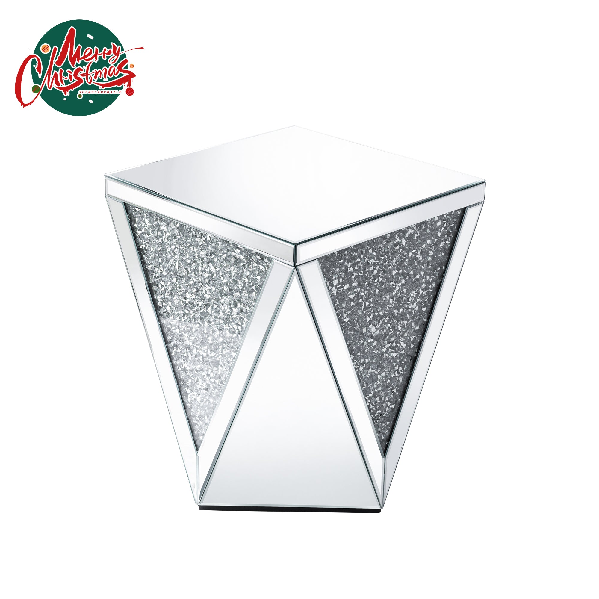 VANITII Crushed Diamond Side Table