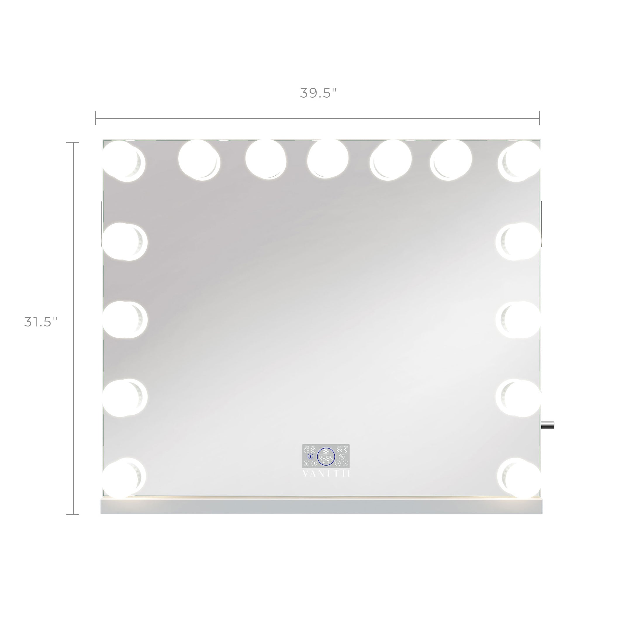 Marilyn Hollywood Vanity Mirror Pro Max - Tabletop or Wall Mount Vanity Mirror with 15 Dimmable LED Bulbs_VANITII