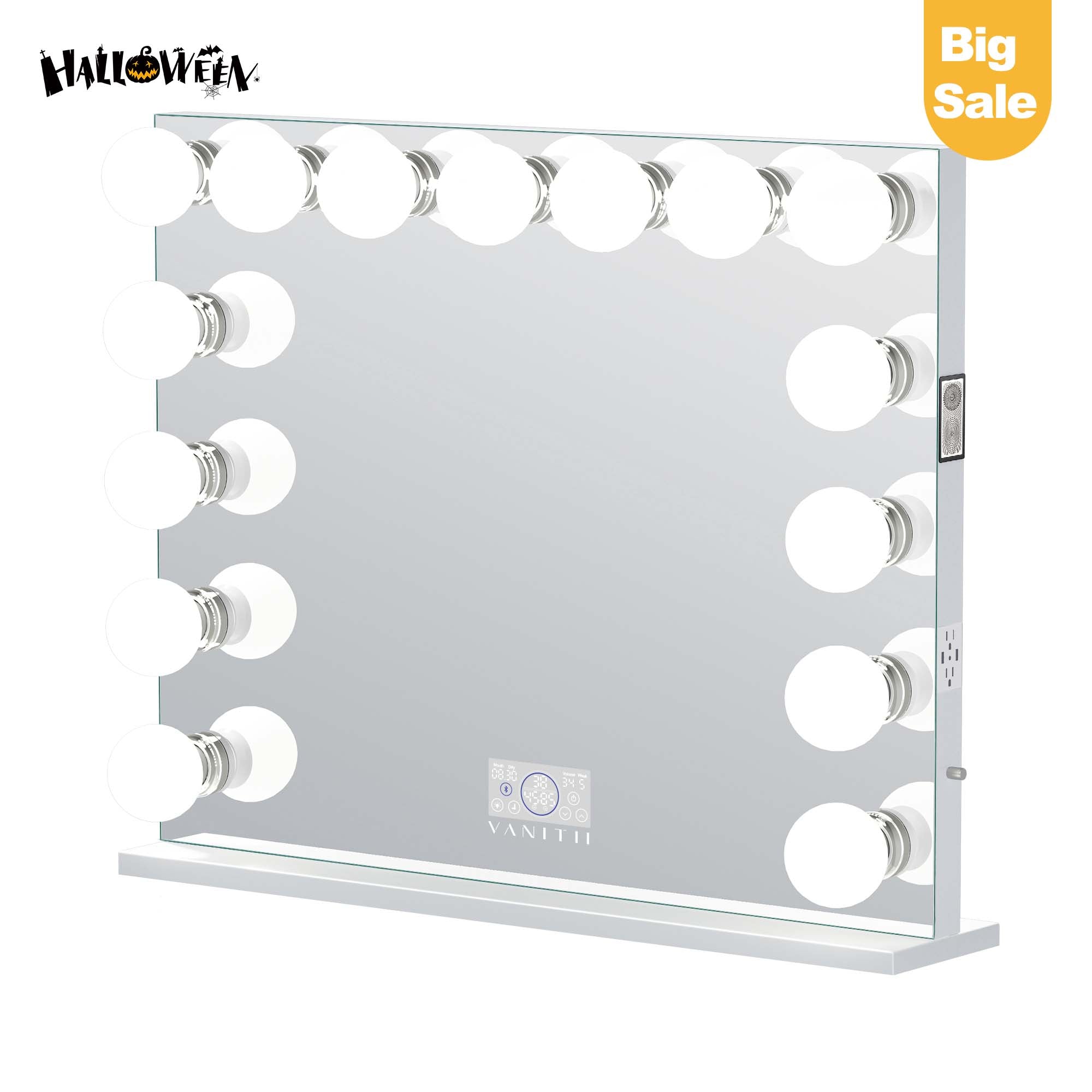 VANITII Marilyn Hollywood Vanity Mirror Pro Max - Tabletop or Wall Mount Vanity Mirror with 15 Dimmable LED Bulbs