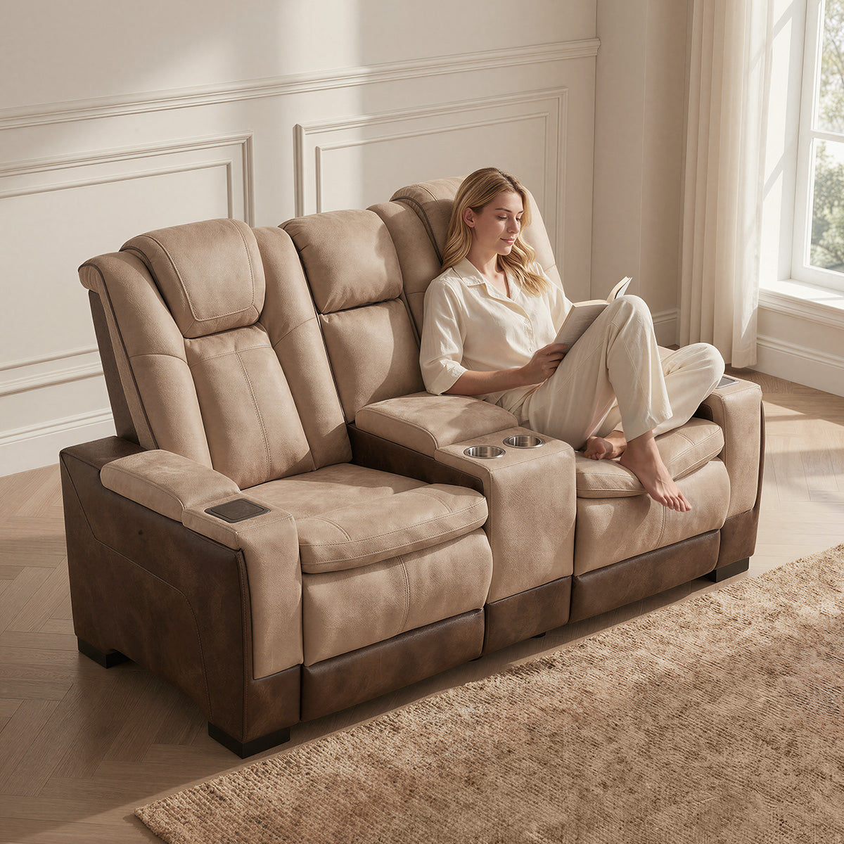 Charlie Brown Power Recliner Sofa Set