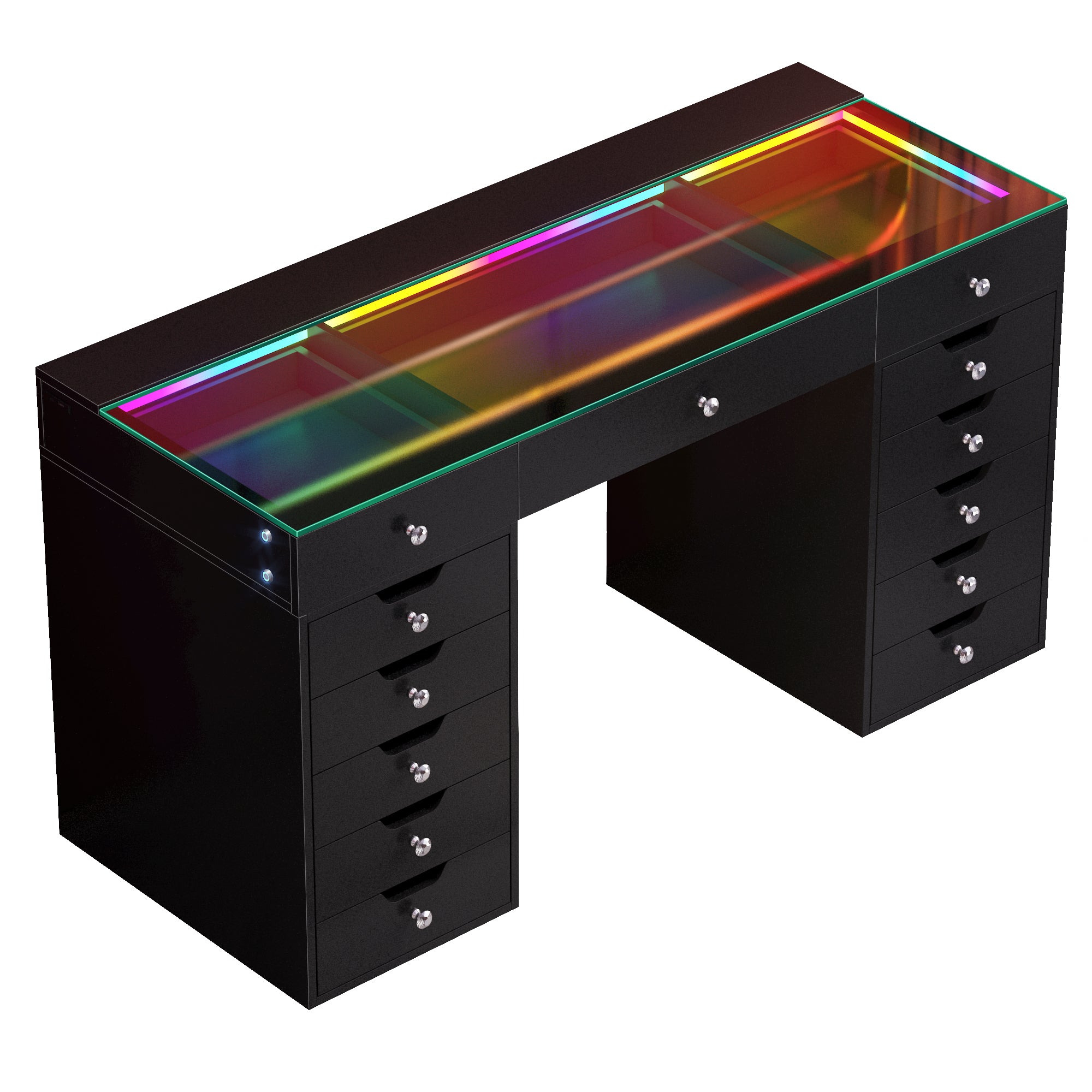 VANITII Eva-RGB Vanity Desk Pro - 13 Storage Drawers