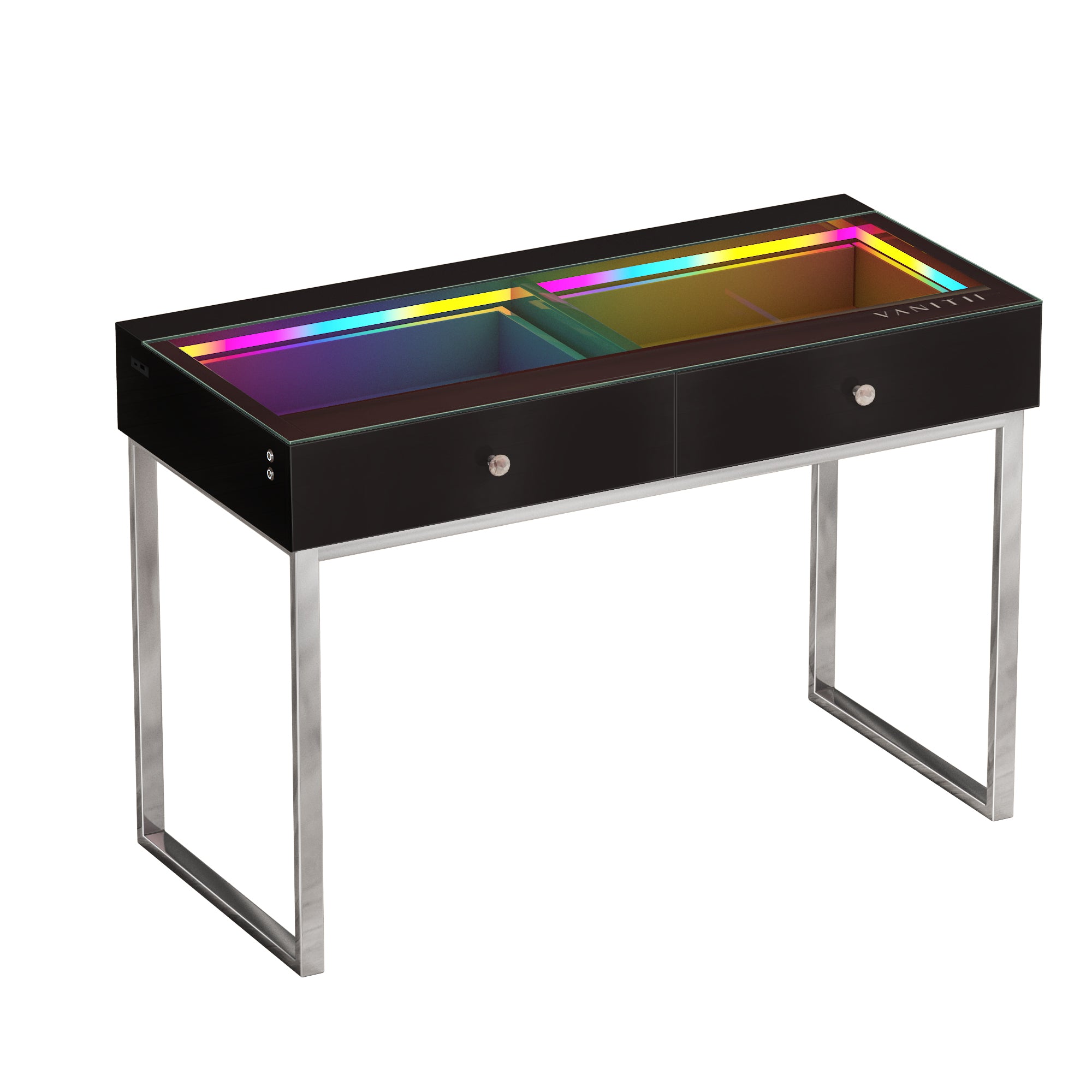 VANITII Alice RGB Vanity Desk Pro - 2 Storage Drawers